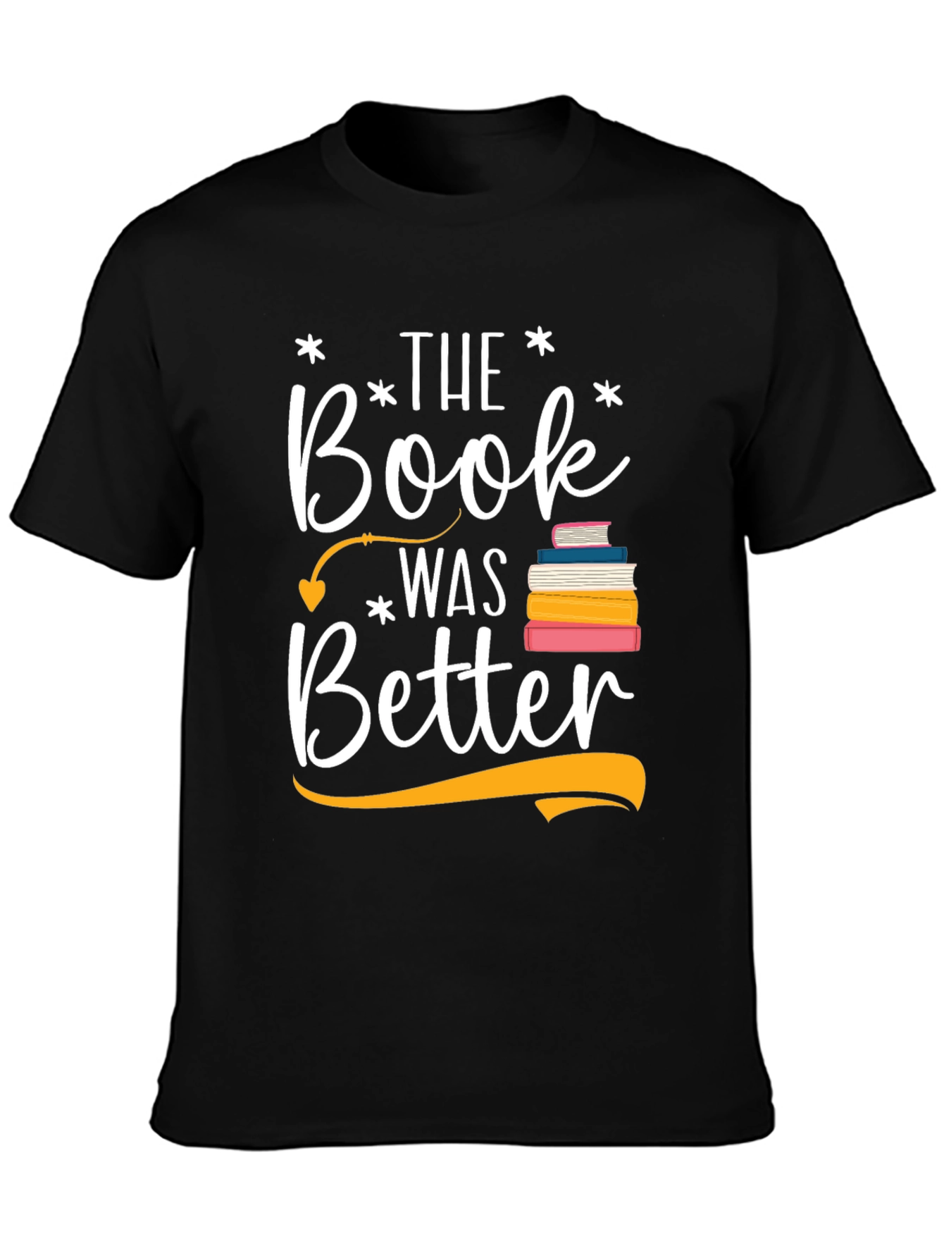 Black Book Lover T-Shirt - The Book Was Better Tee view 3