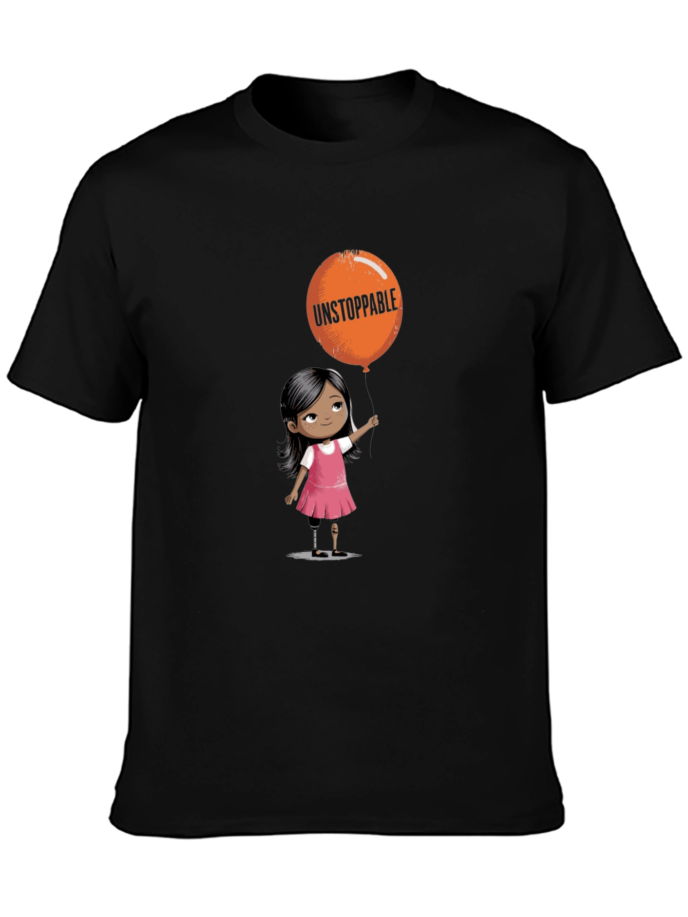 Black Unstoppable Girl Graphic Tee view 3
