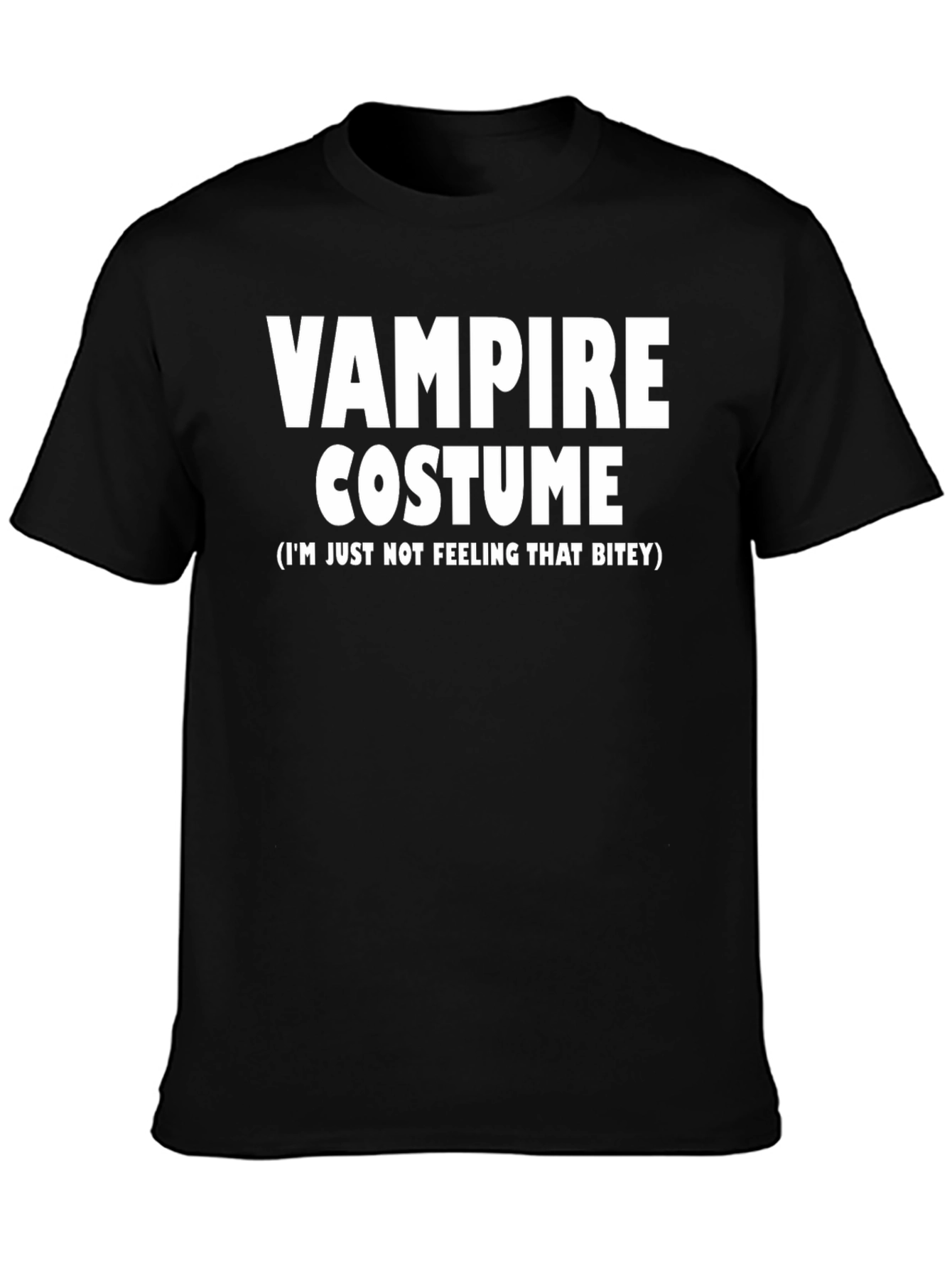 Black Vampire Costume Funny T-Shirt view 3