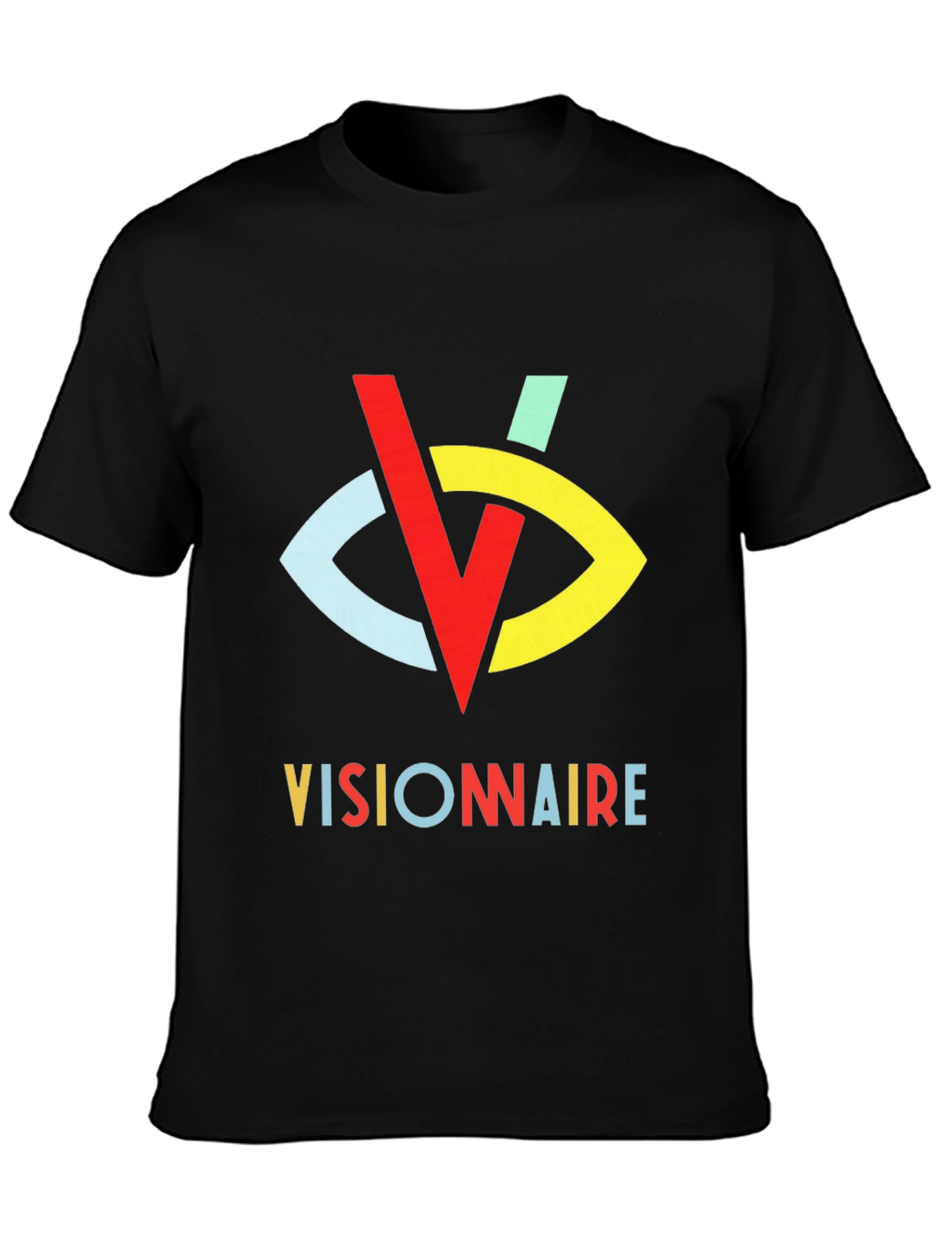 Black Visionaire Graphic Tee - Stylish Casual Wear view 3