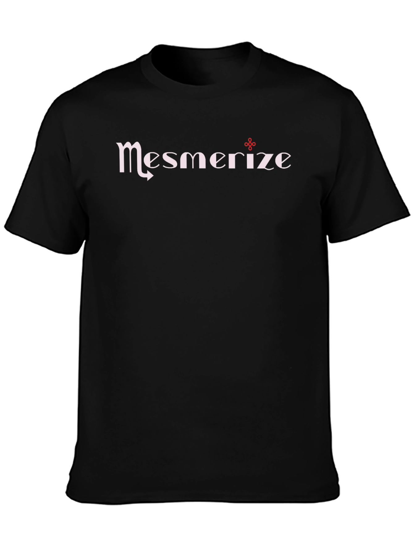Black Mesmerize Graphic Tee - Soft Cotton Blend T-Shirt view 3