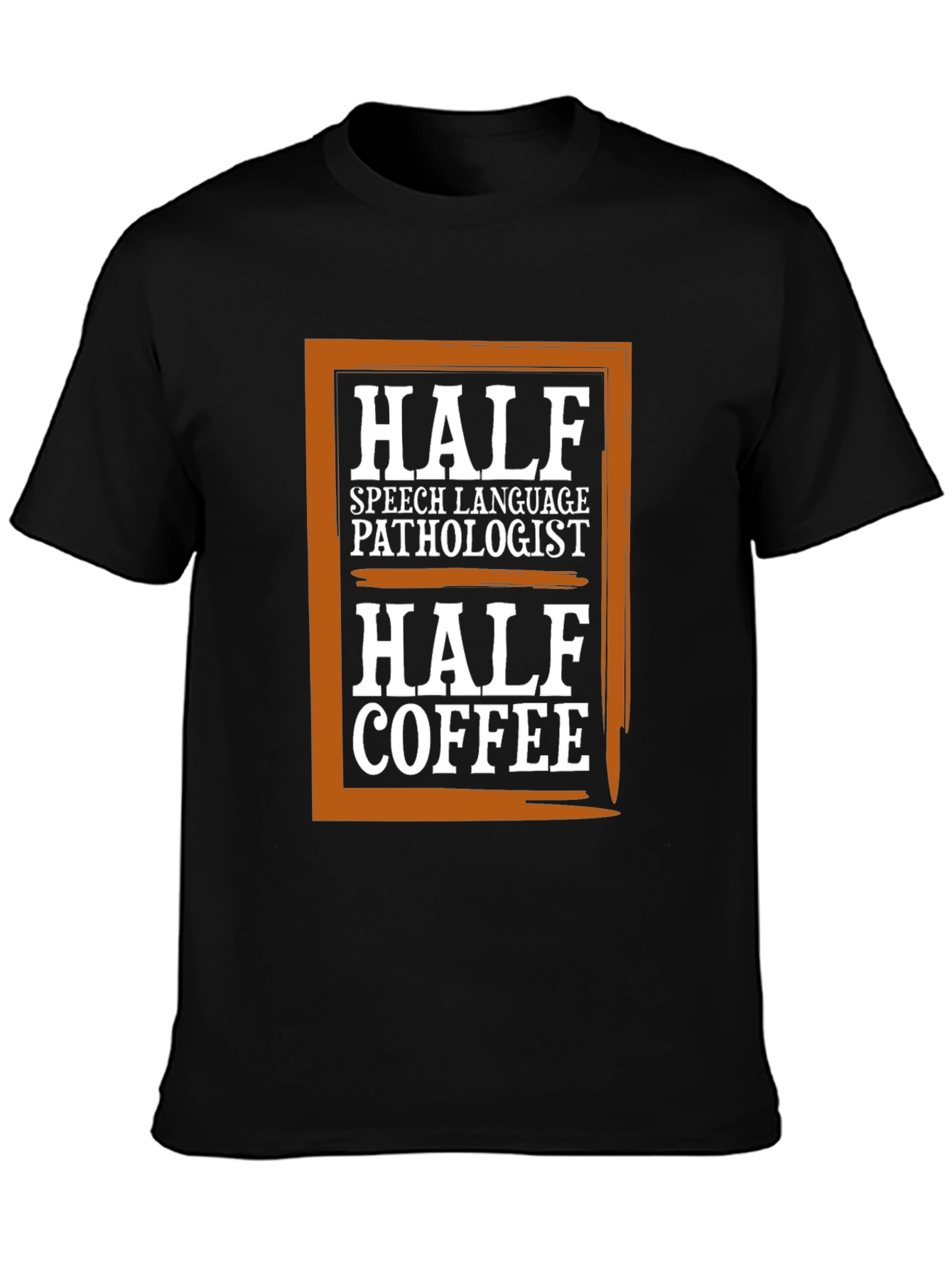 Black Half SLP Half Coffee Graphic Tee view 3