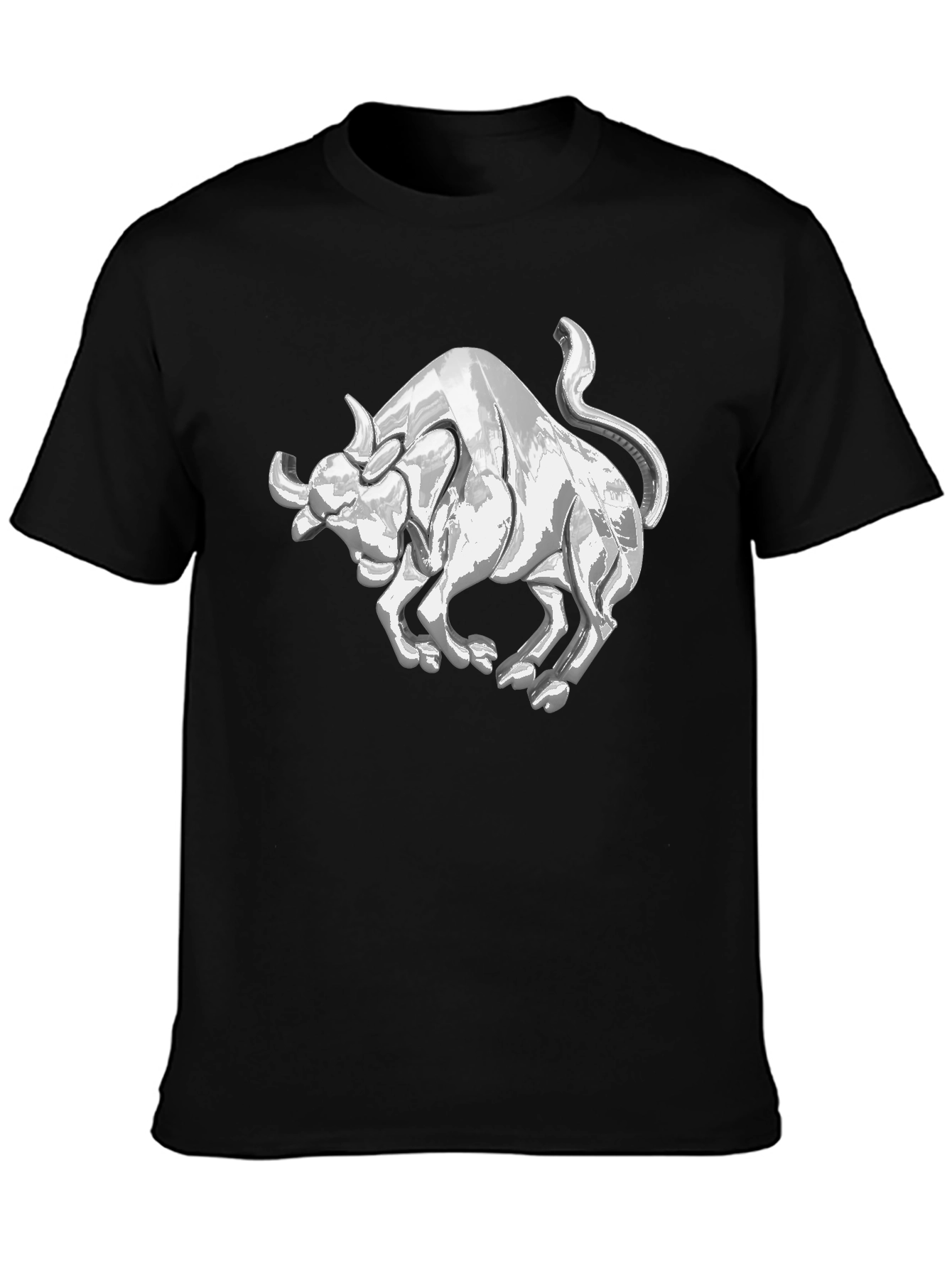Black Black Bull Graphic Tee - Stylish Men's T-Shirt view 3