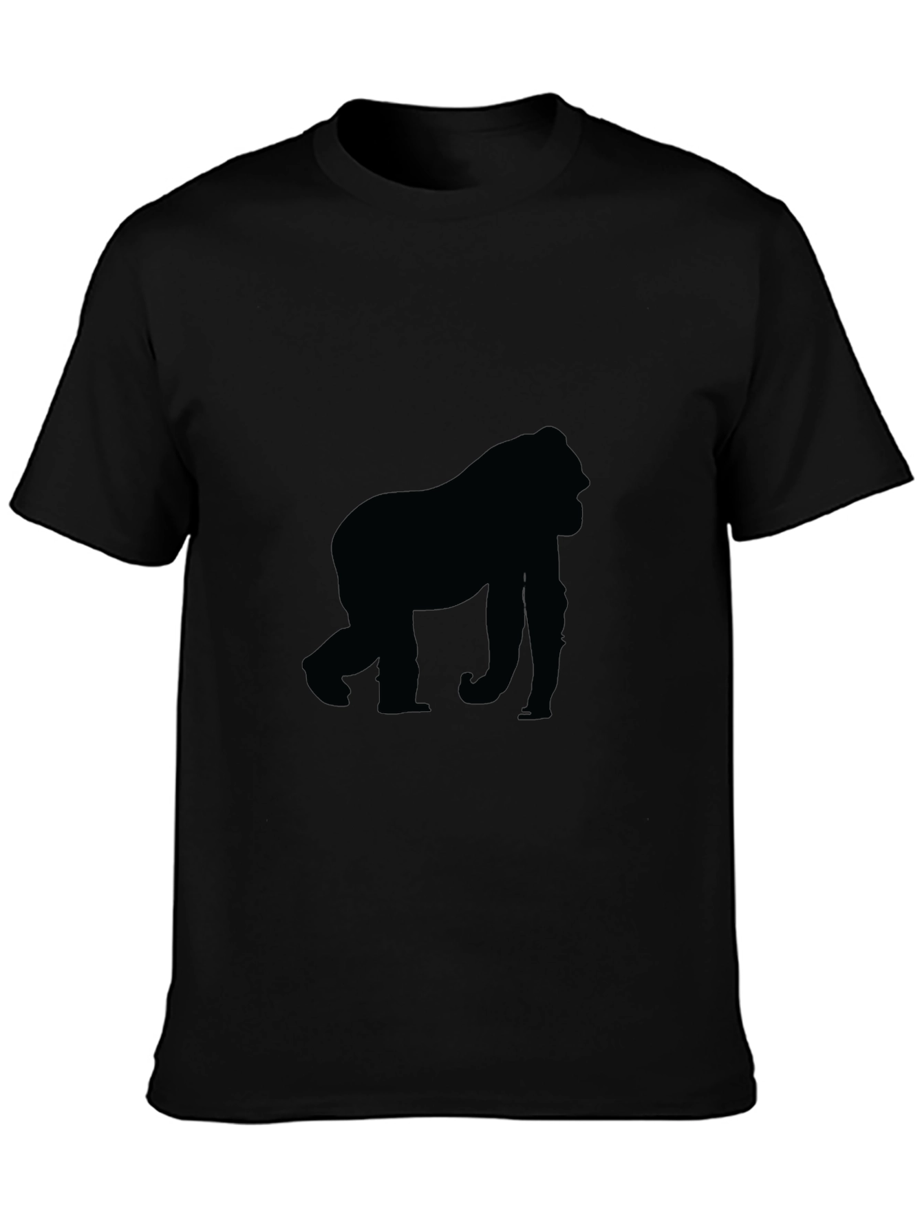 Black Black Gorilla Silhouette T-Shirt view 3