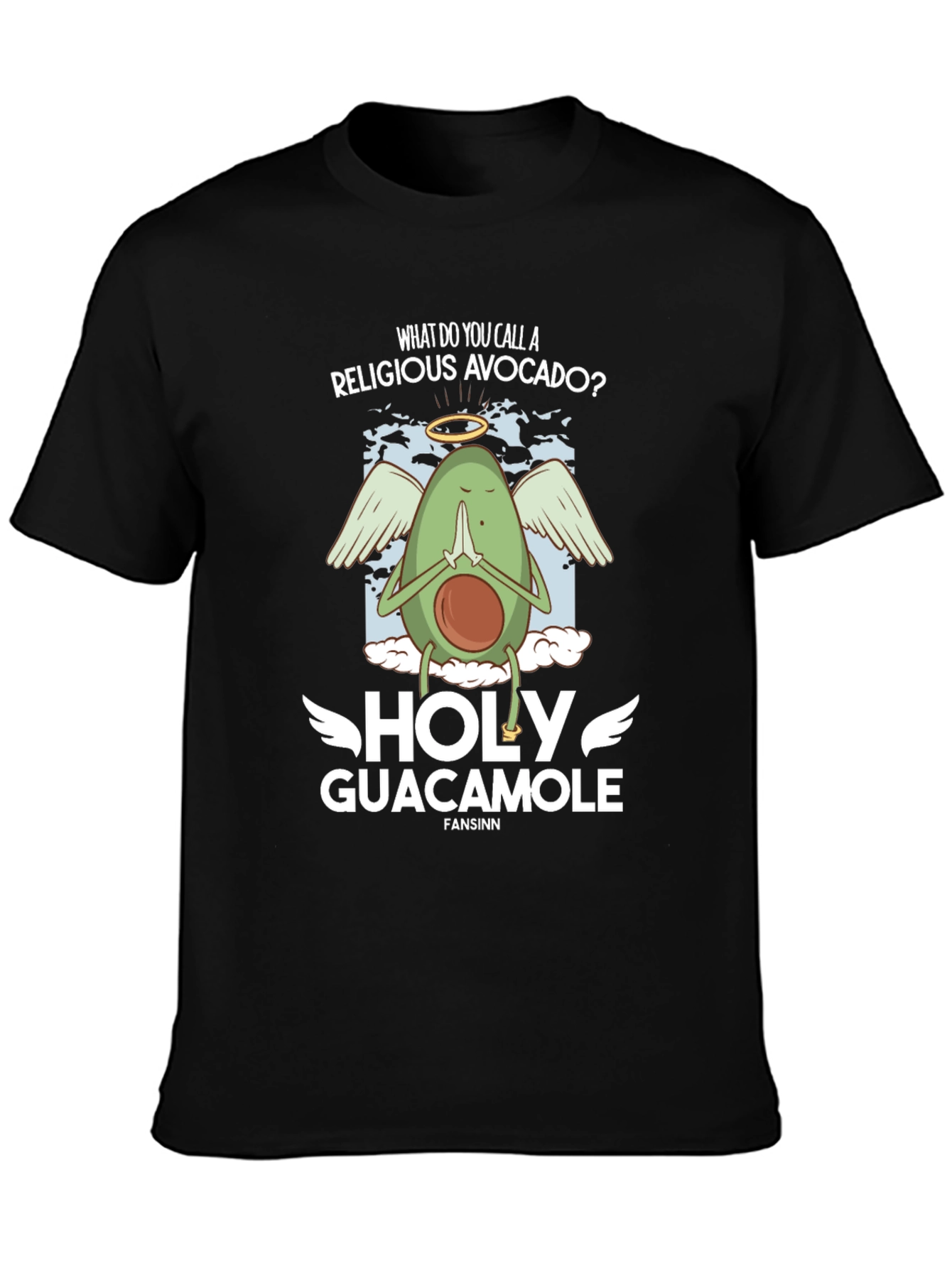Black Holy Guacamole T-Shirt view 3