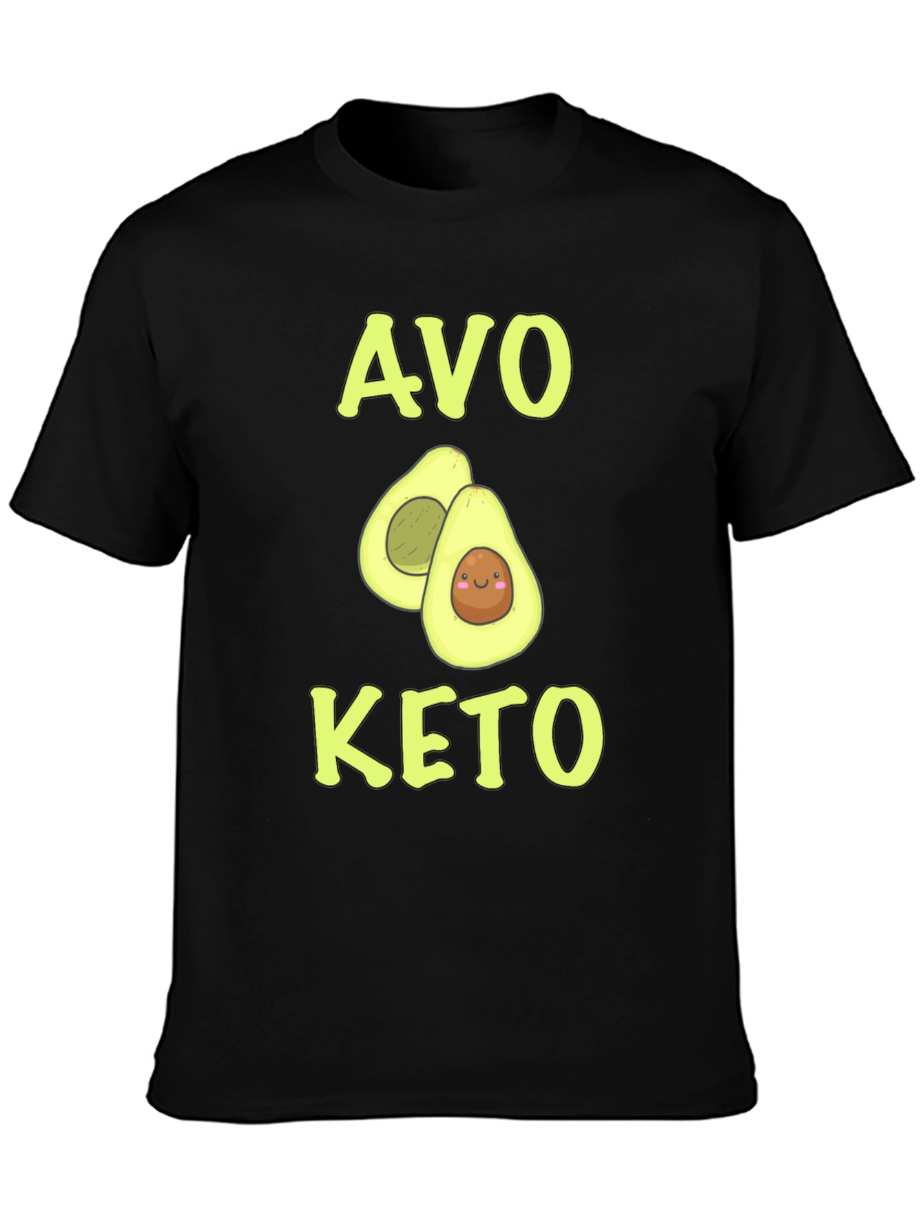 Black Avo Keto Graphic T-Shirt view 3