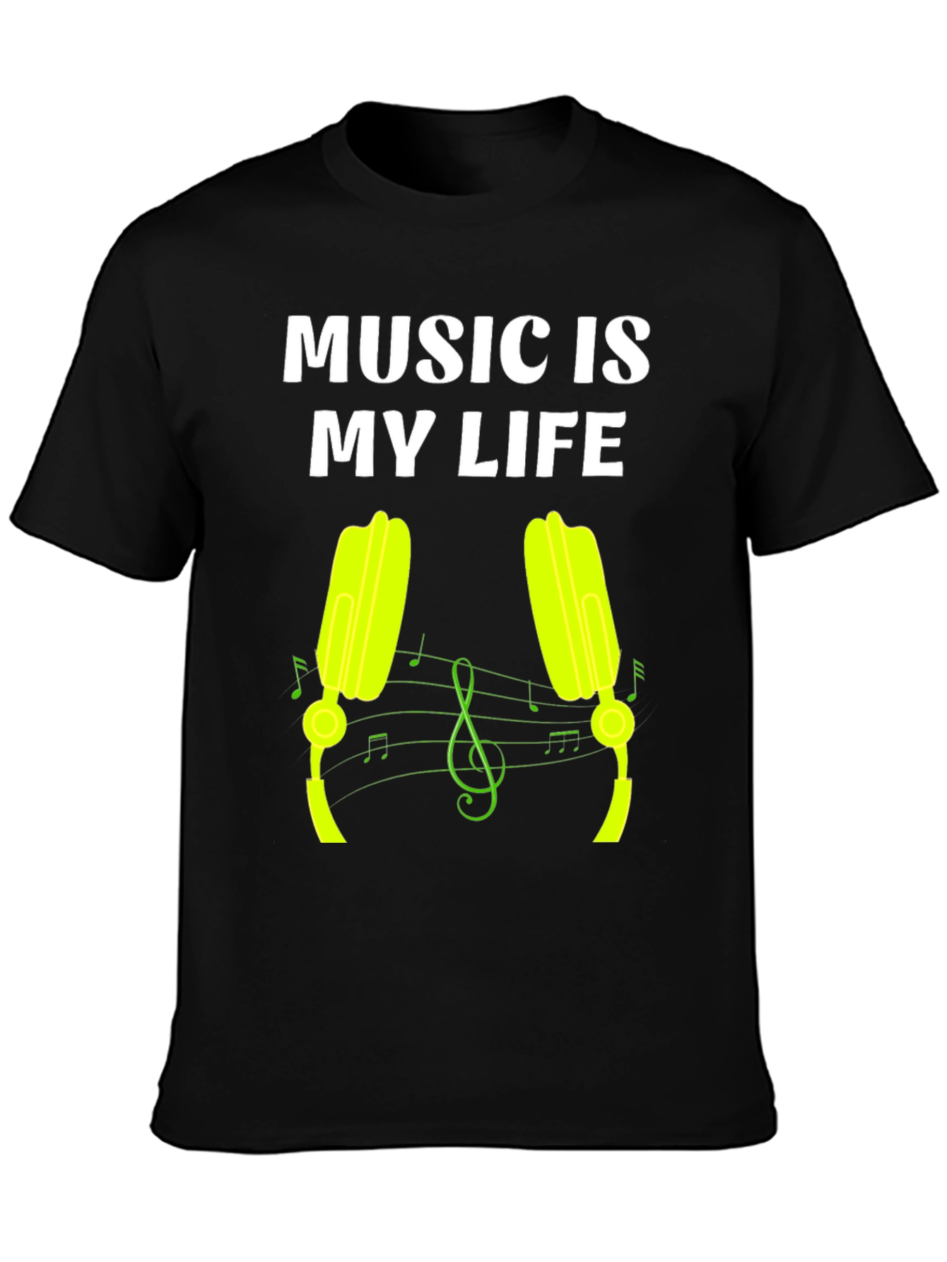 Black Music is My Life Graphic Tee view 3