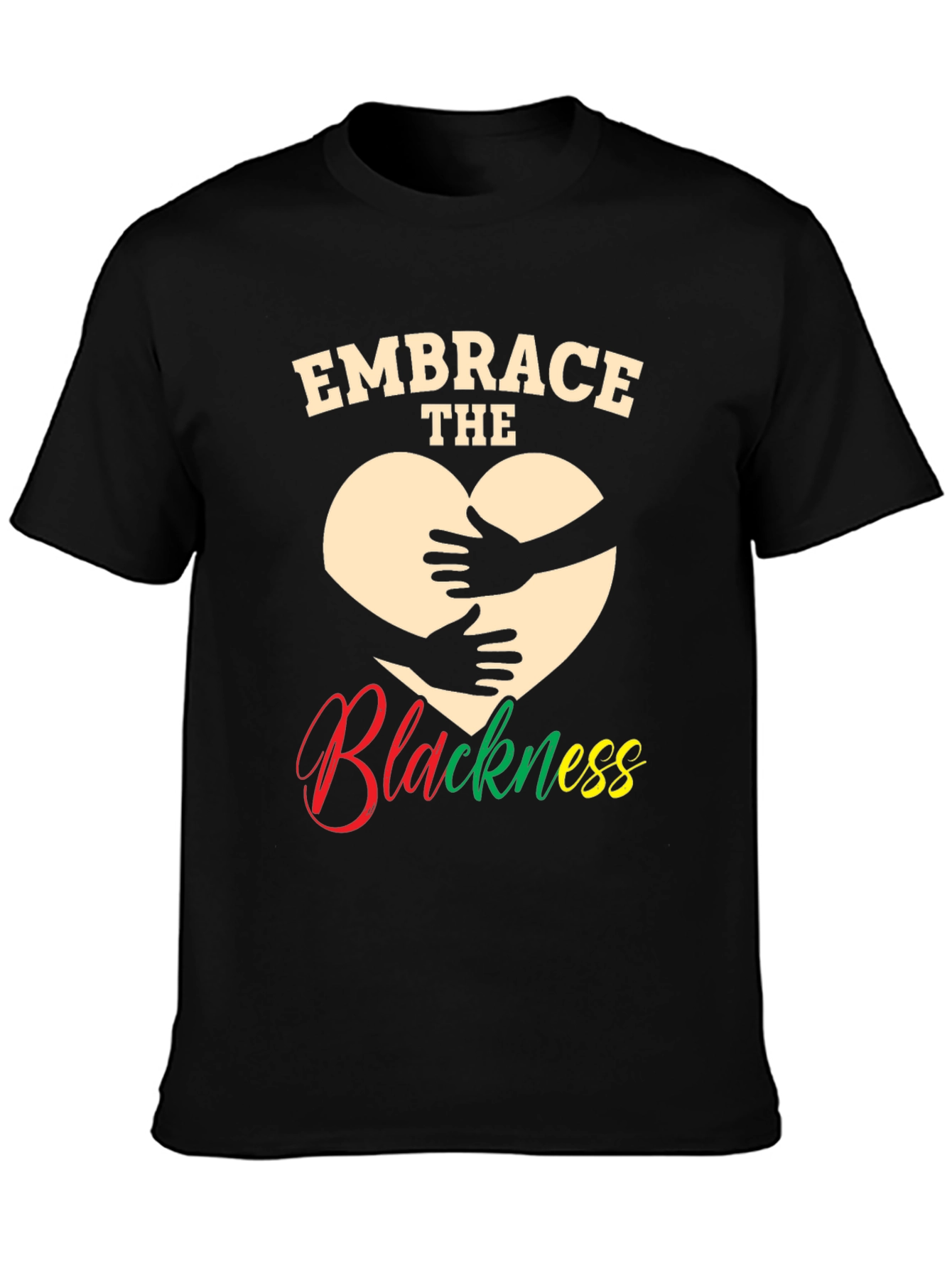 Black Embrace the Blackness Graphic T-Shirt view 3