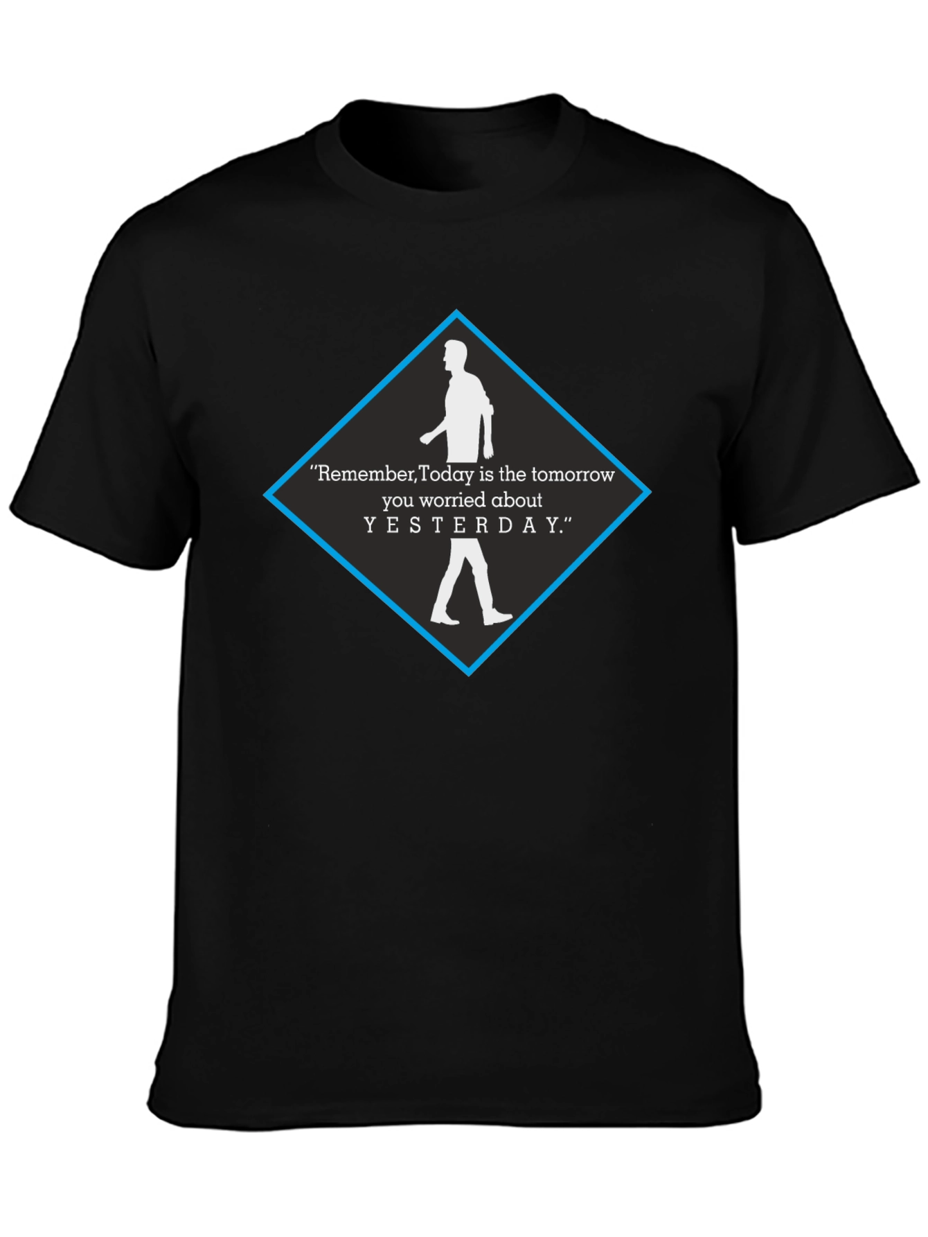 Black Motivational Graphic T-Shirt view 3