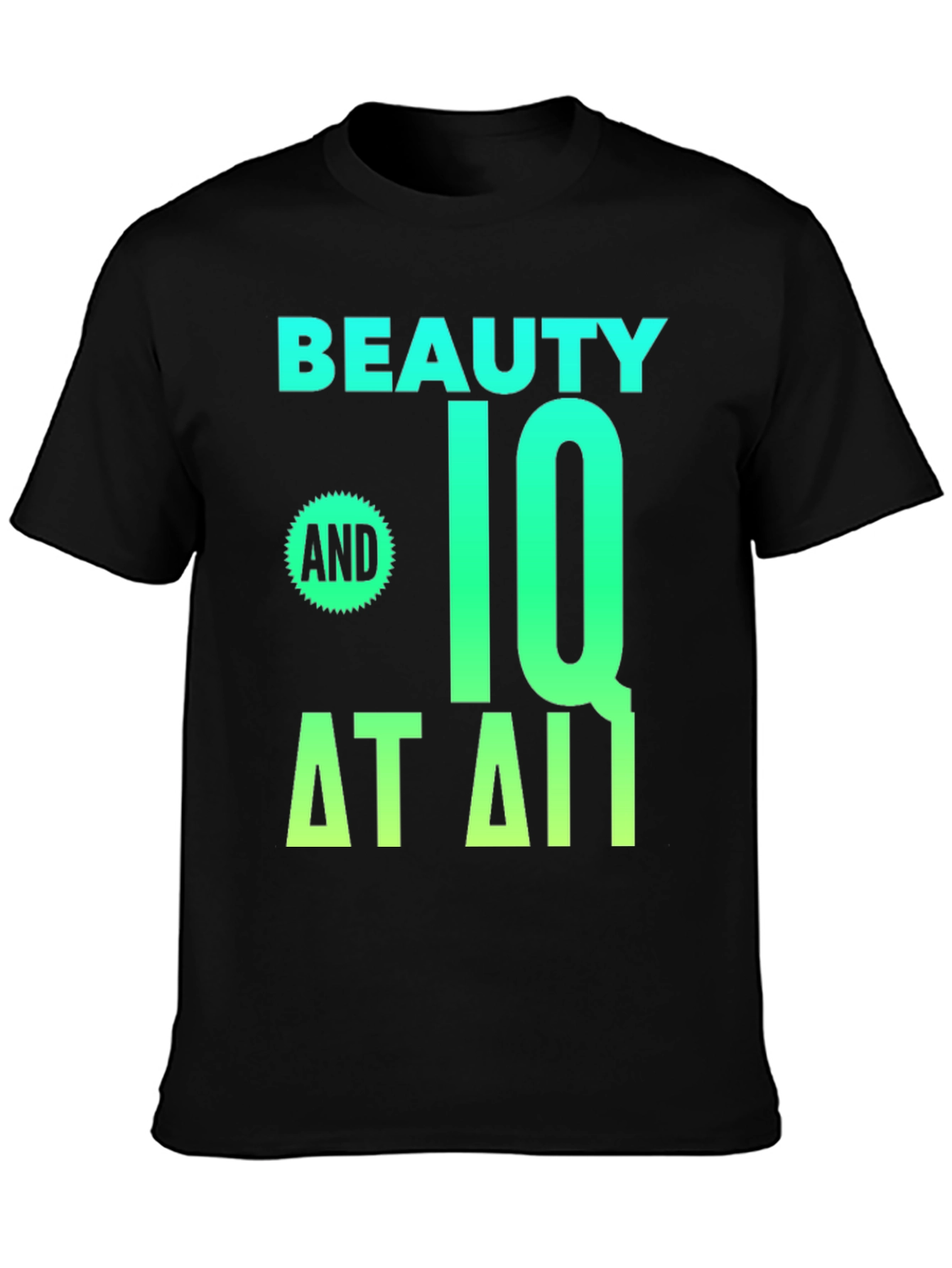 Black Beauty and IQ T-Shirt - Novelty Graphic Tee view 3
