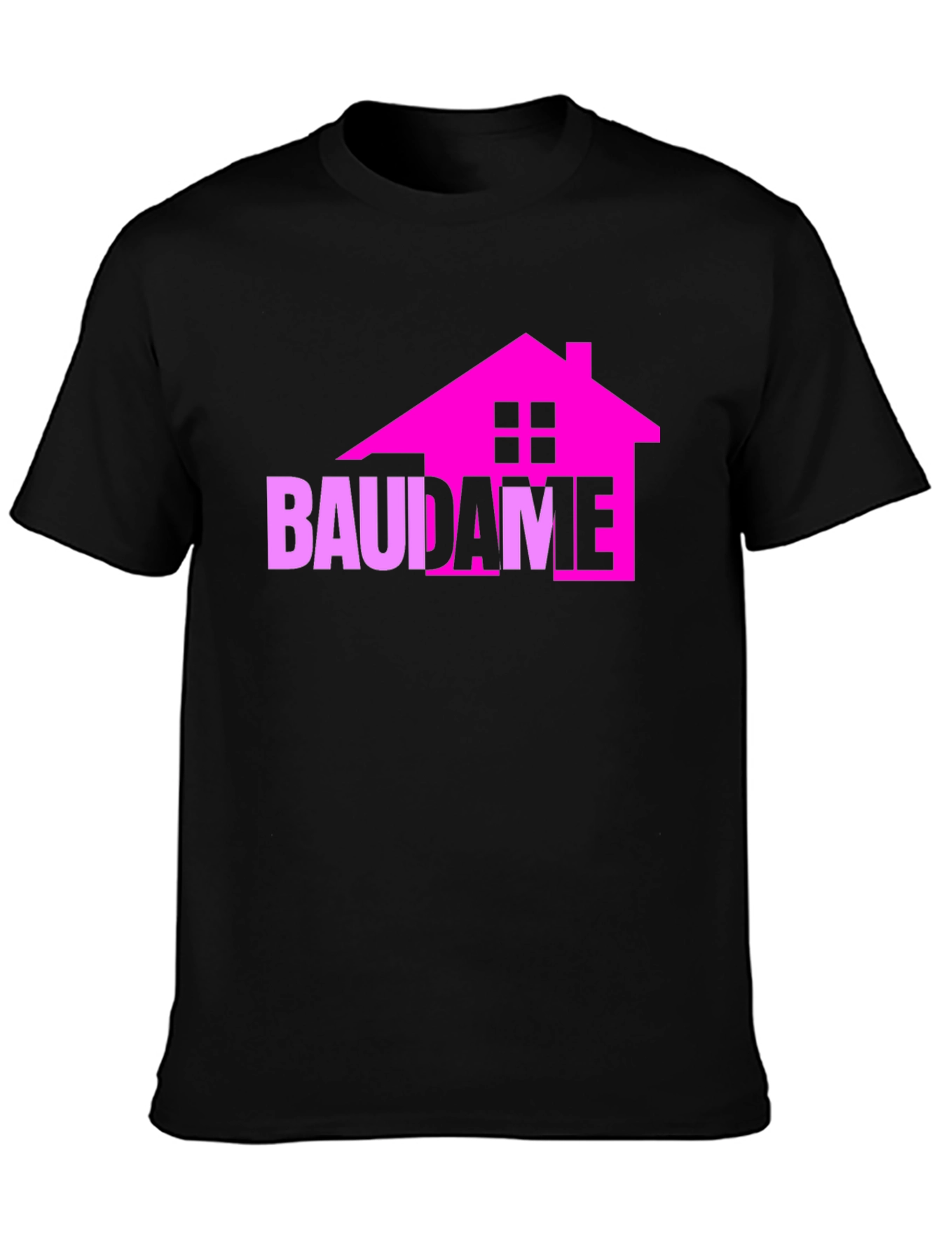 Black BAUDAME House Graphic Tee - Unique Design view 3