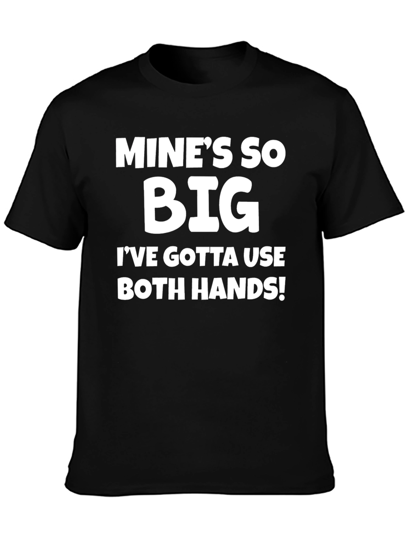 Black Funny Mine's So Big T-Shirt view 3
