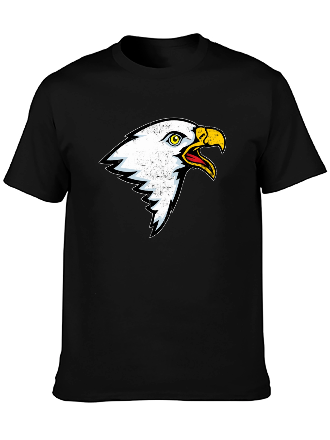 Black Bold Eagle Graphic T-Shirt - Black view 3