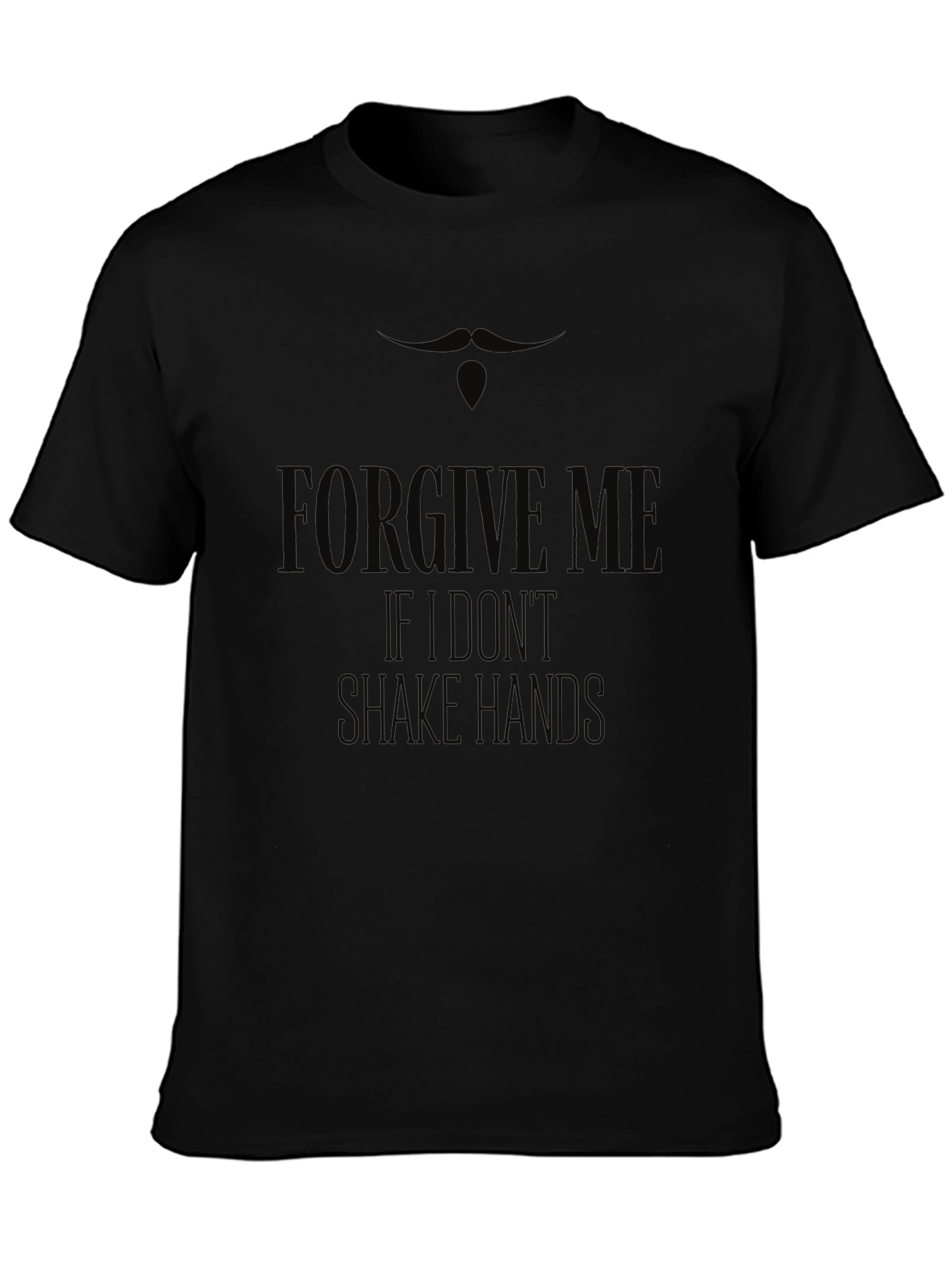 Black Forgive Me Funny Graphic Novelty T-Shirt view 3