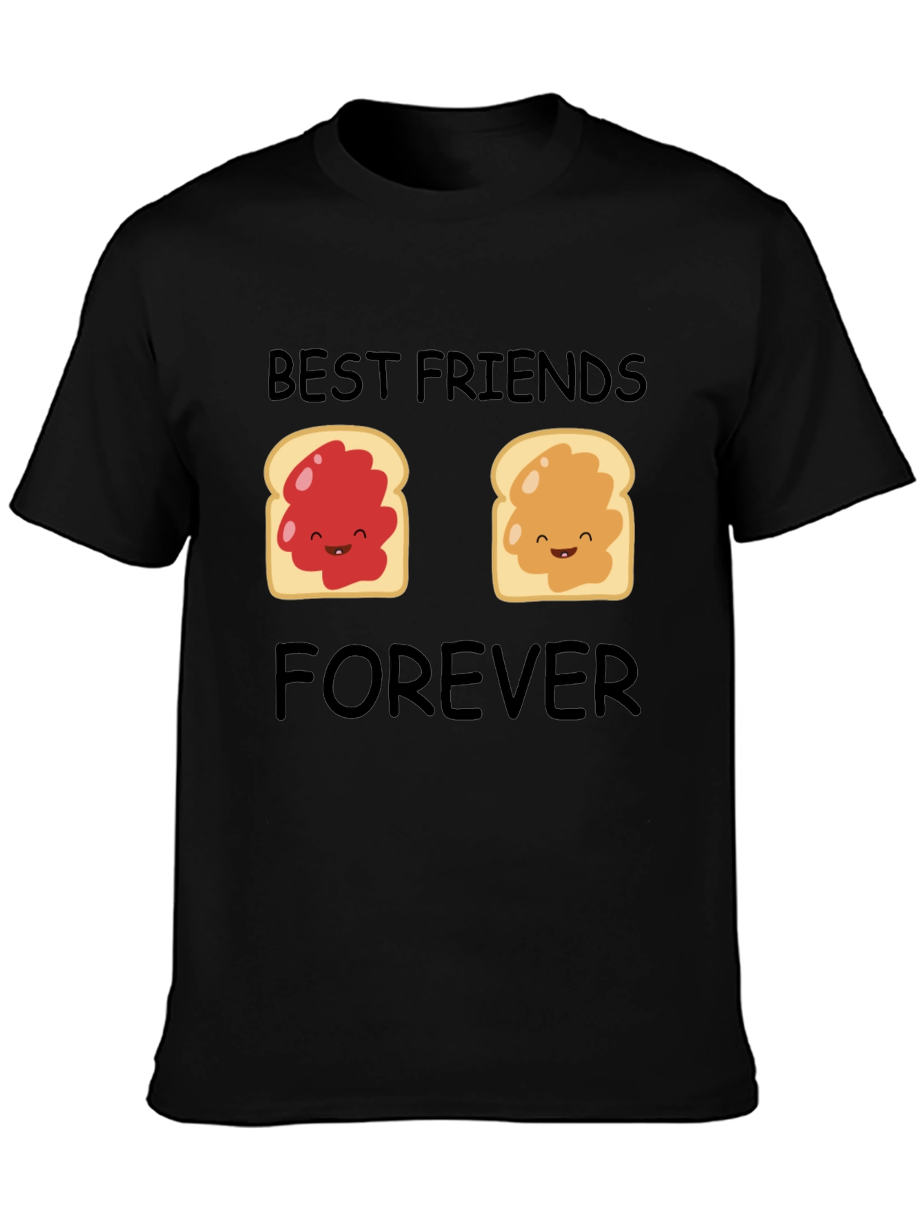 Black Best Friends Forever T-Shirt view 3