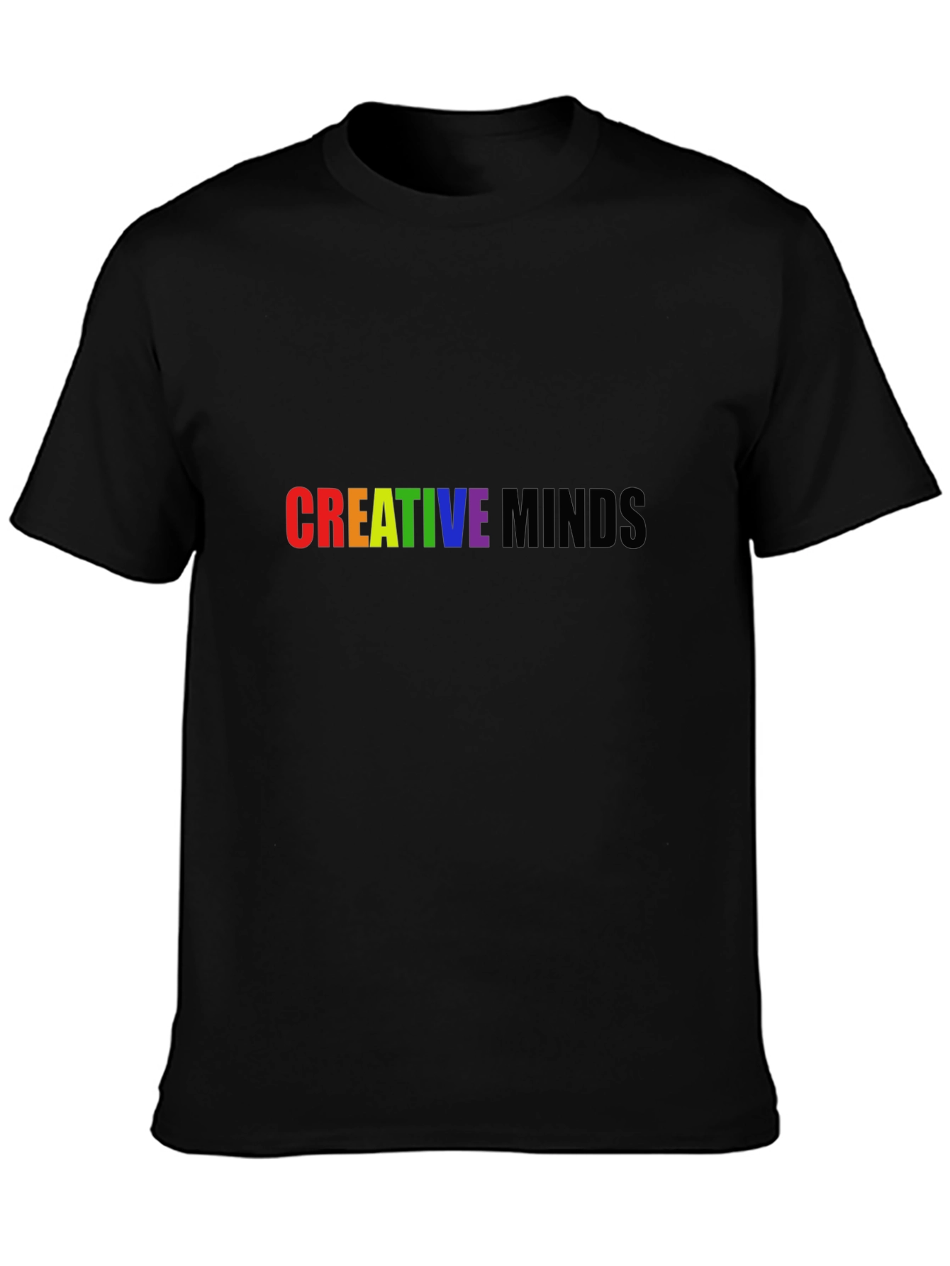 Black Creative Minds Graphic Tee - Black view 3