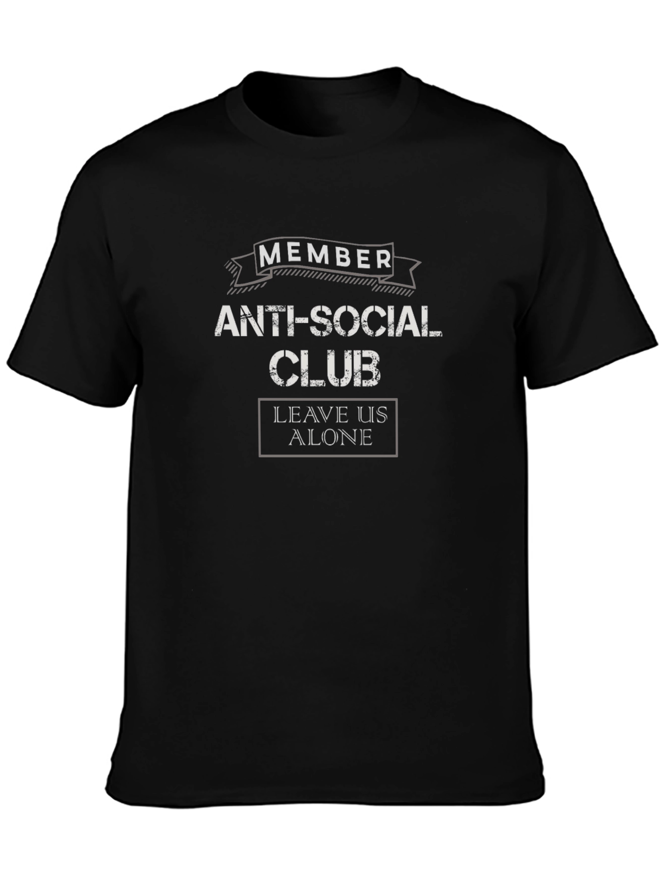 Black Anti-Social Club Member Black T-Shirt view 3
