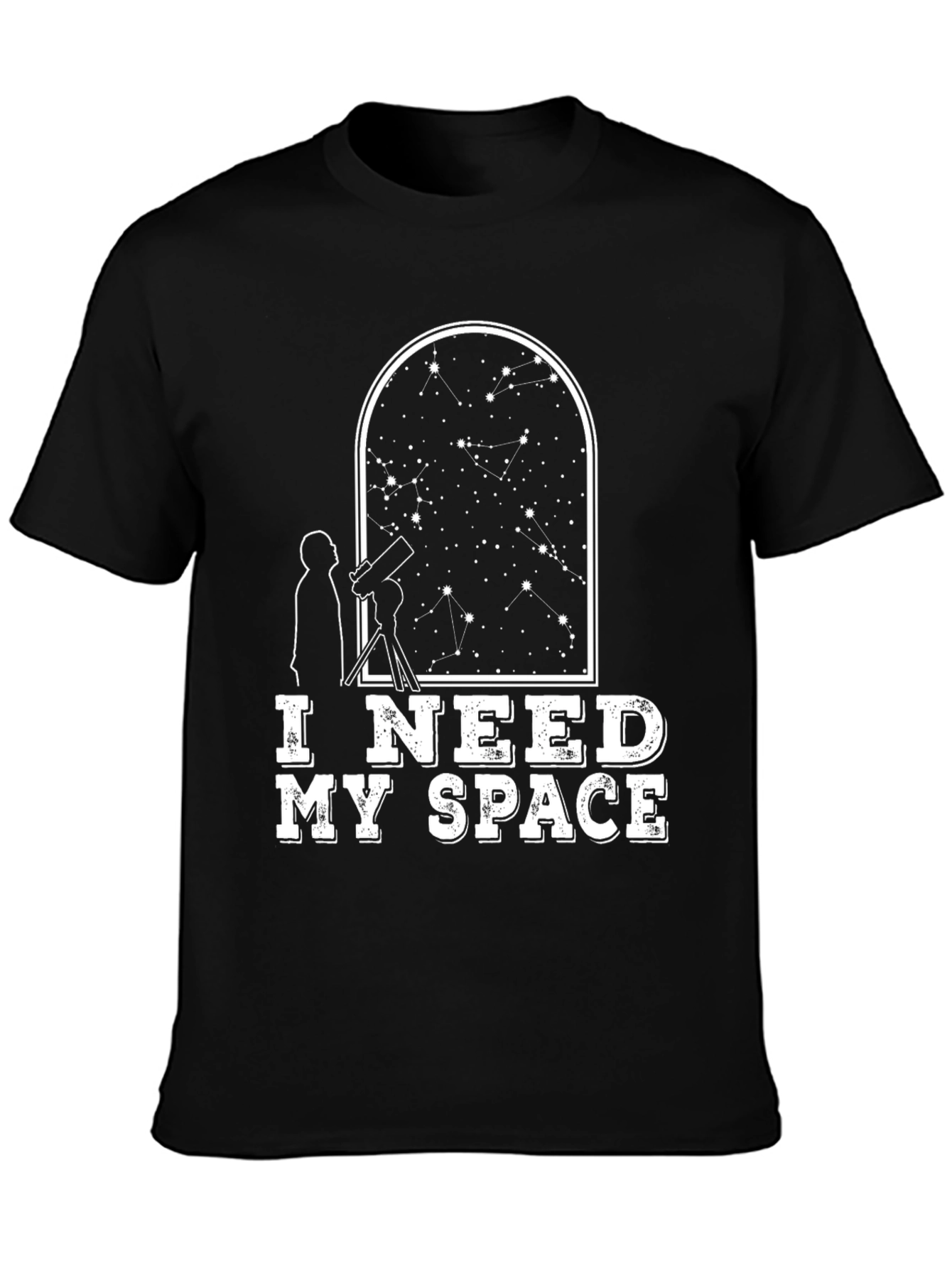 Black I Need My Space Graphic Tee view 3