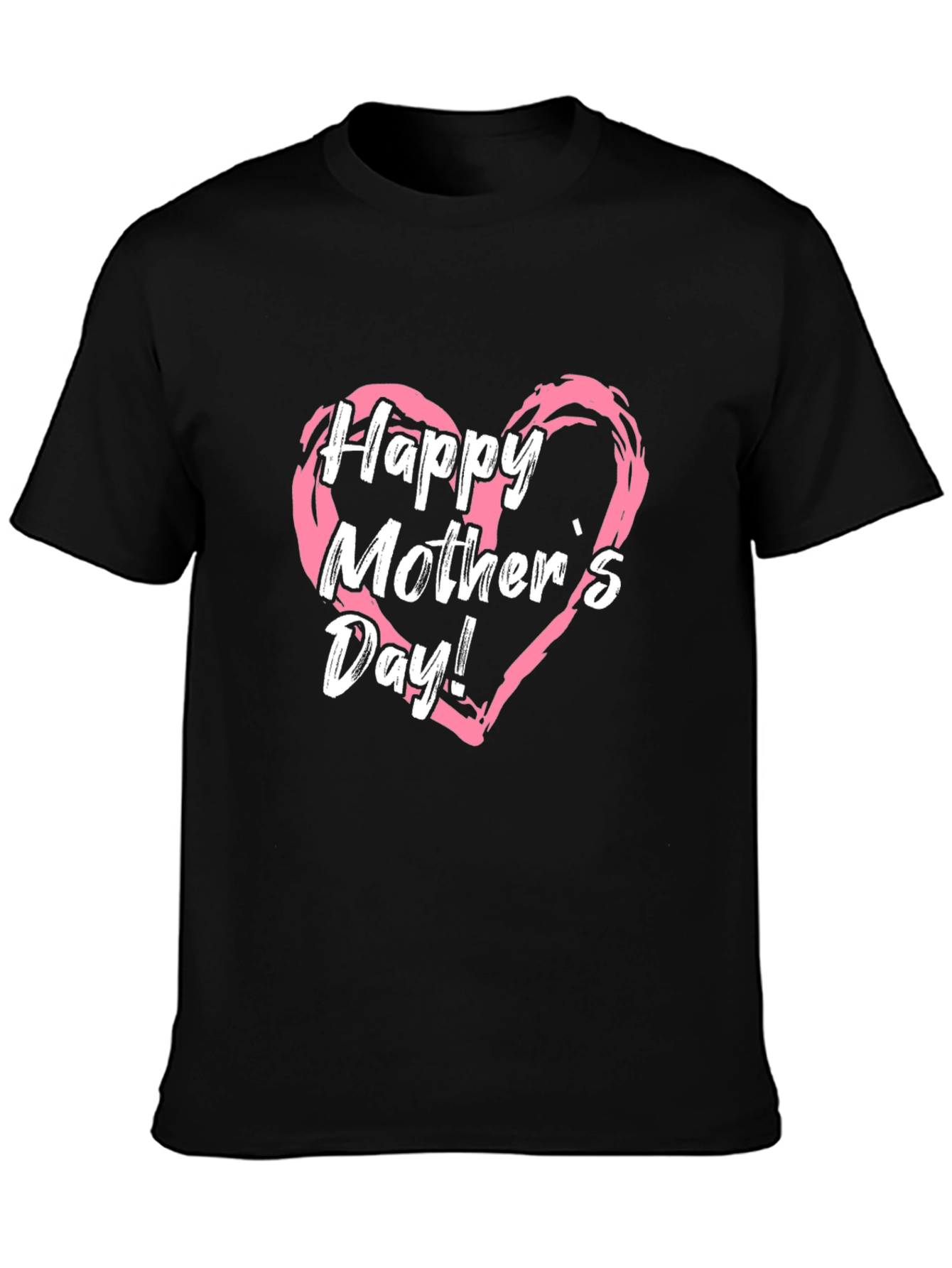 Black Happy Mother's Day Graphic T-Shirt view 3