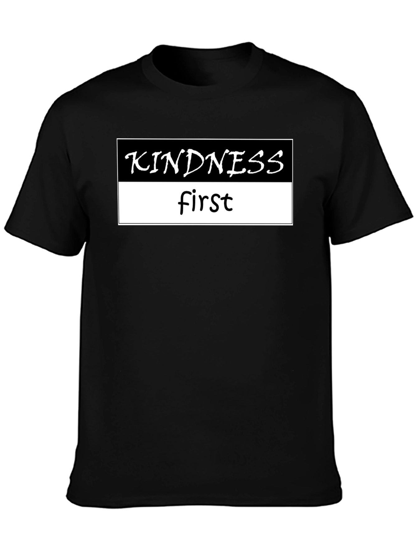 Black Kindness First Black Graphic Tee view 3