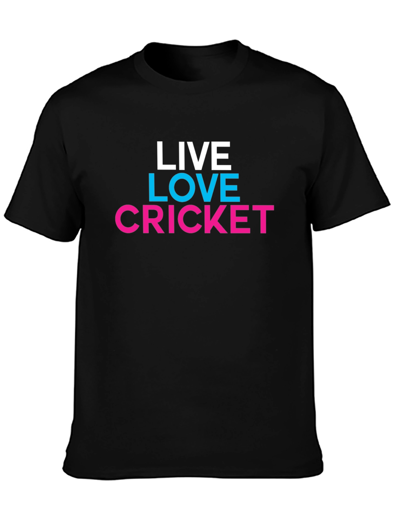 Live Love Cricket Graphic Tee - Trendy Casual Shirt - 3