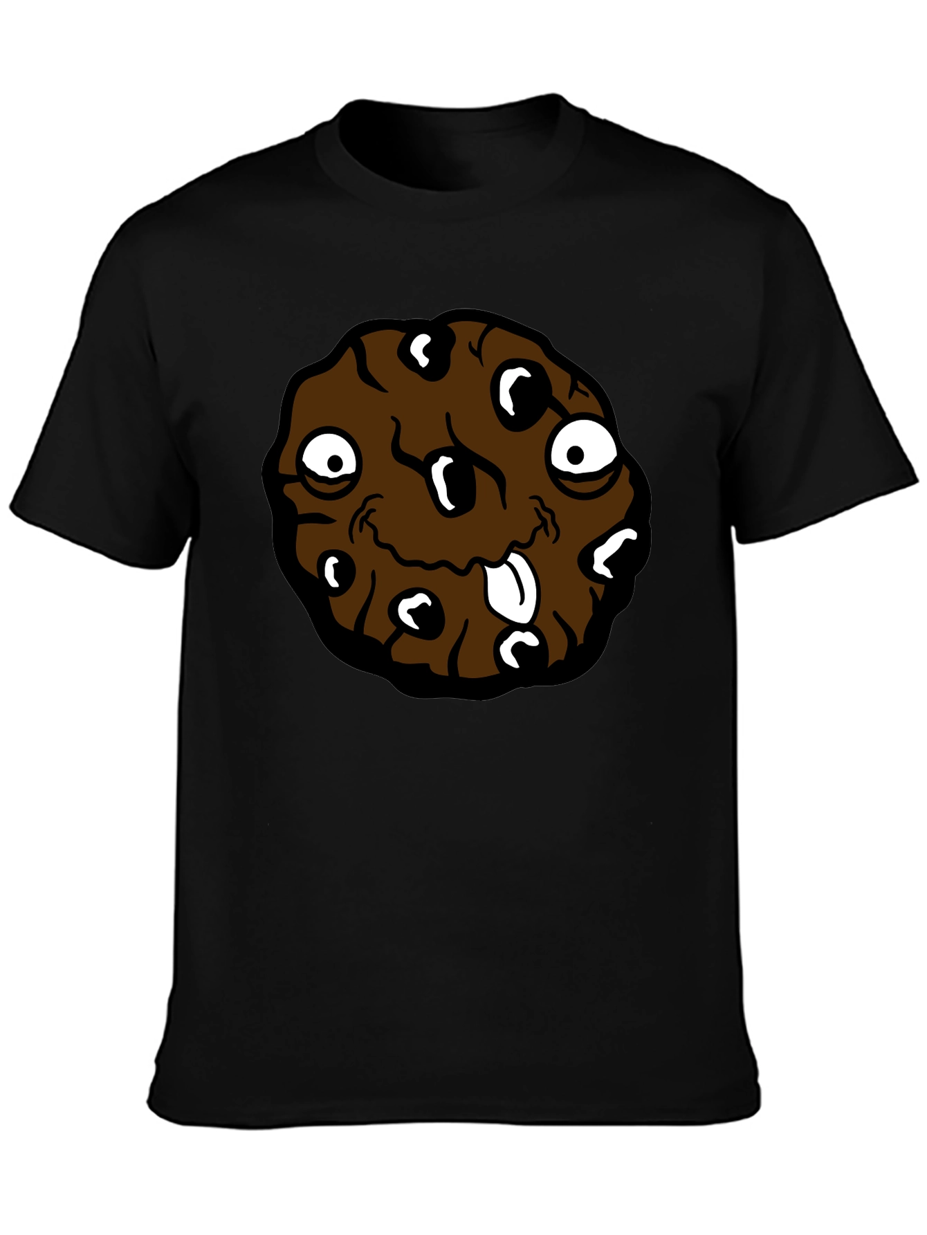 Black Cookie Monster Graphic T-Shirt view 3