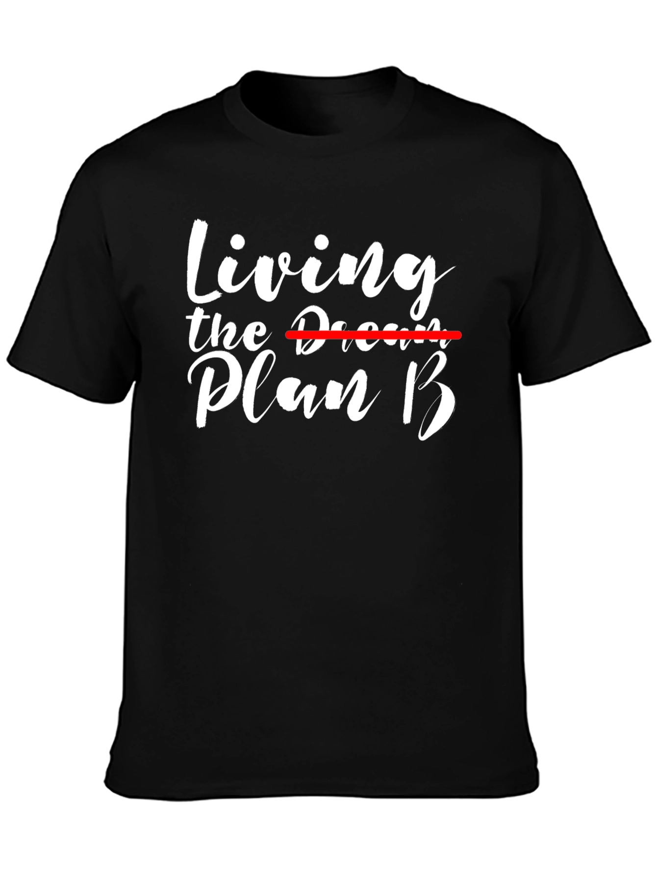 Black Living the Plan B T-Shirt - Black view 3