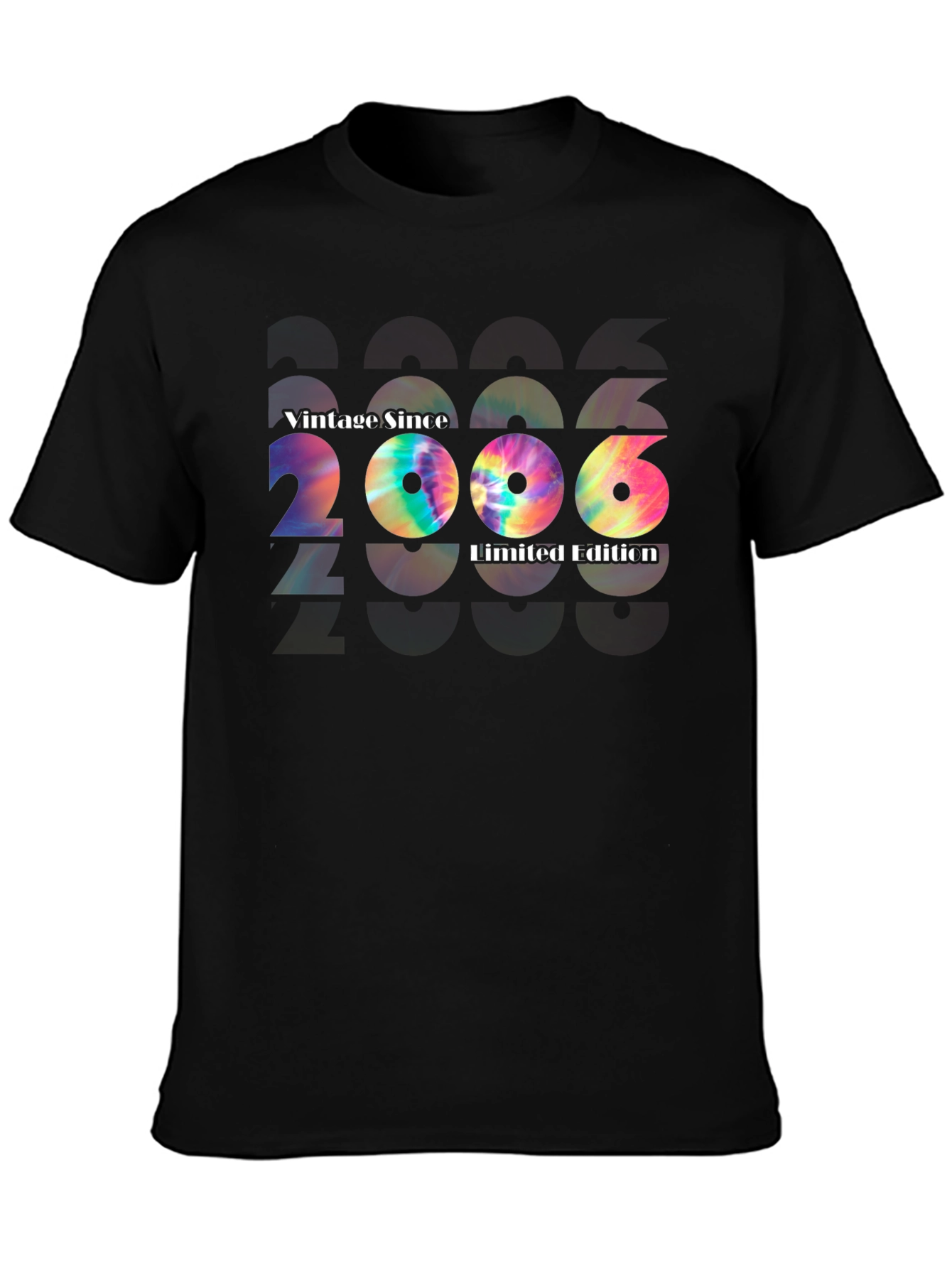 Black Vintage Since 2006 Limited Edition Tie-Dye T-Shirt view 3