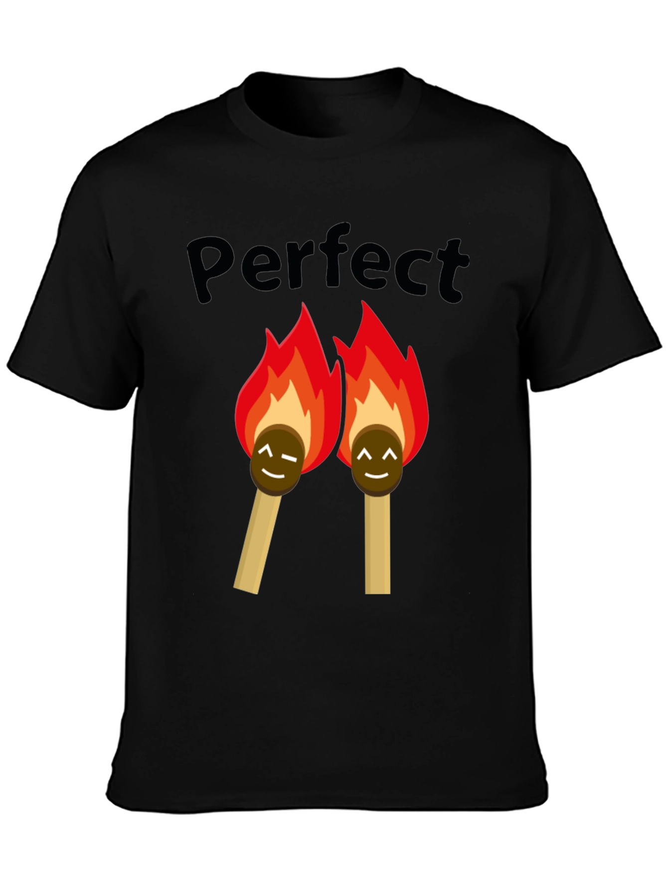 Black Perfect Match Graphic T-Shirt view 3