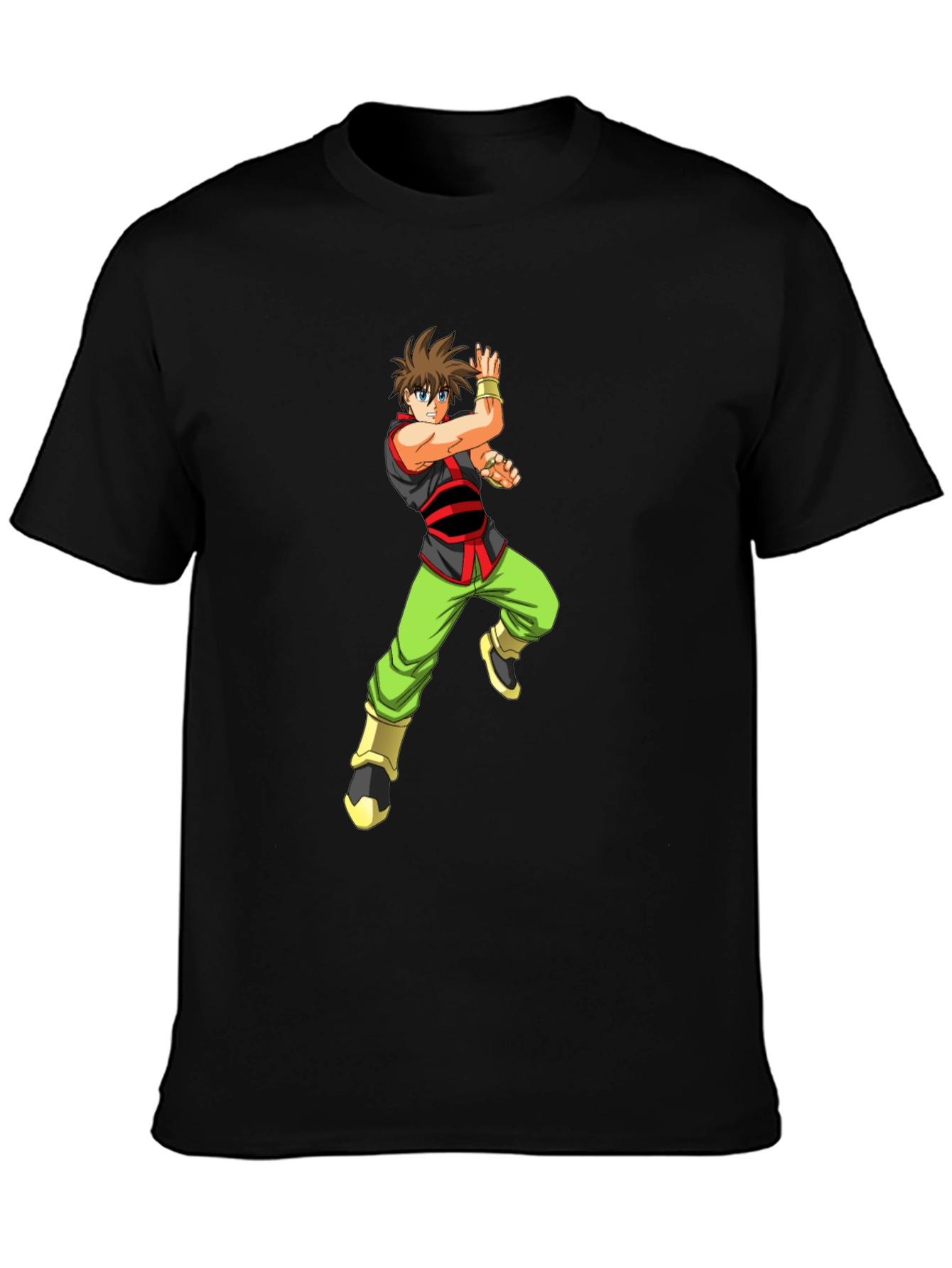 Anime Warrior Black T-Shirt - 3