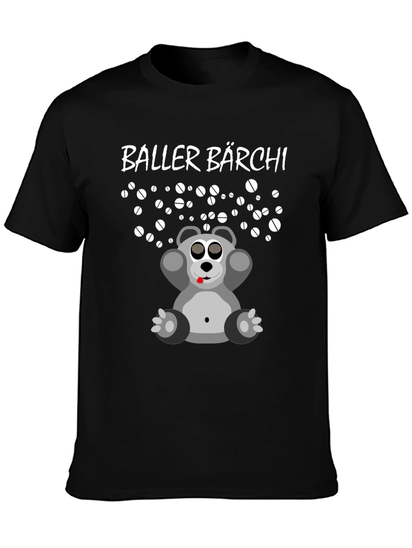 Black Baller Bärchi T-Shirt - Pill Dropping Bear Tee view 3