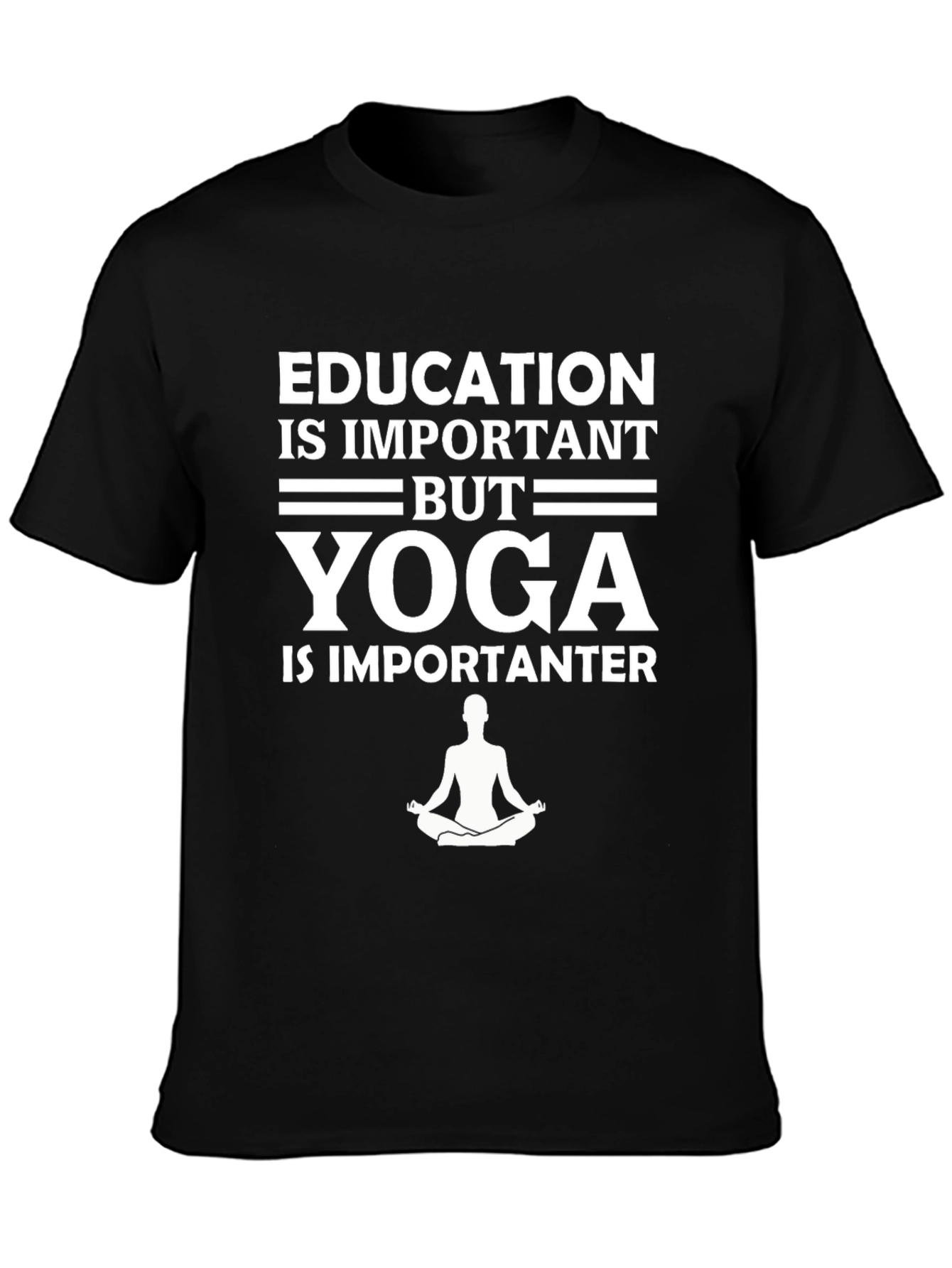 Black Yoga is Importanter Graphic Tee view 3