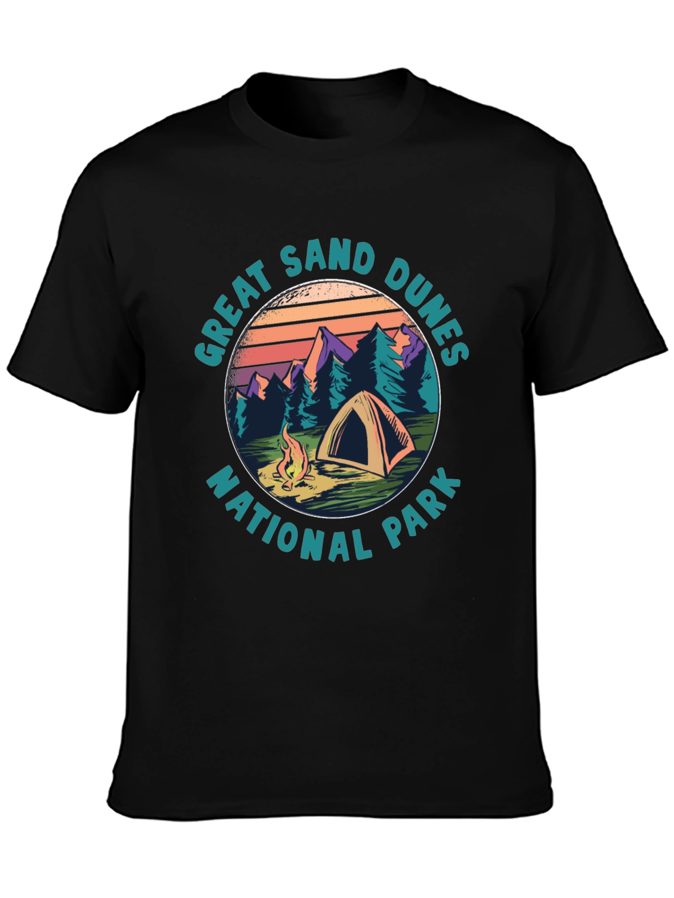 Black Great Sand Dunes National Park Tee view 3
