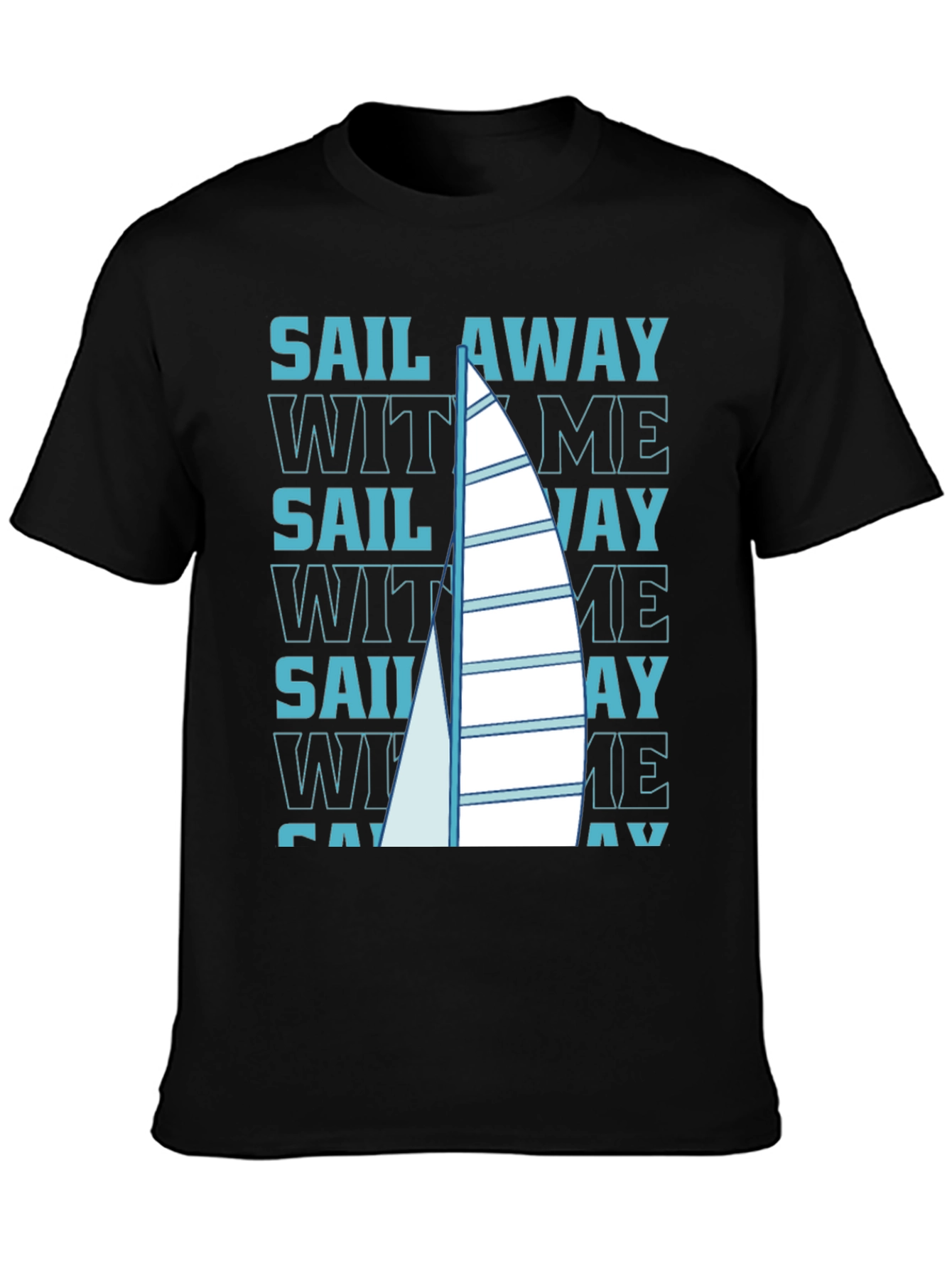 Black Sail Away With Me Graphic Tee view 3
