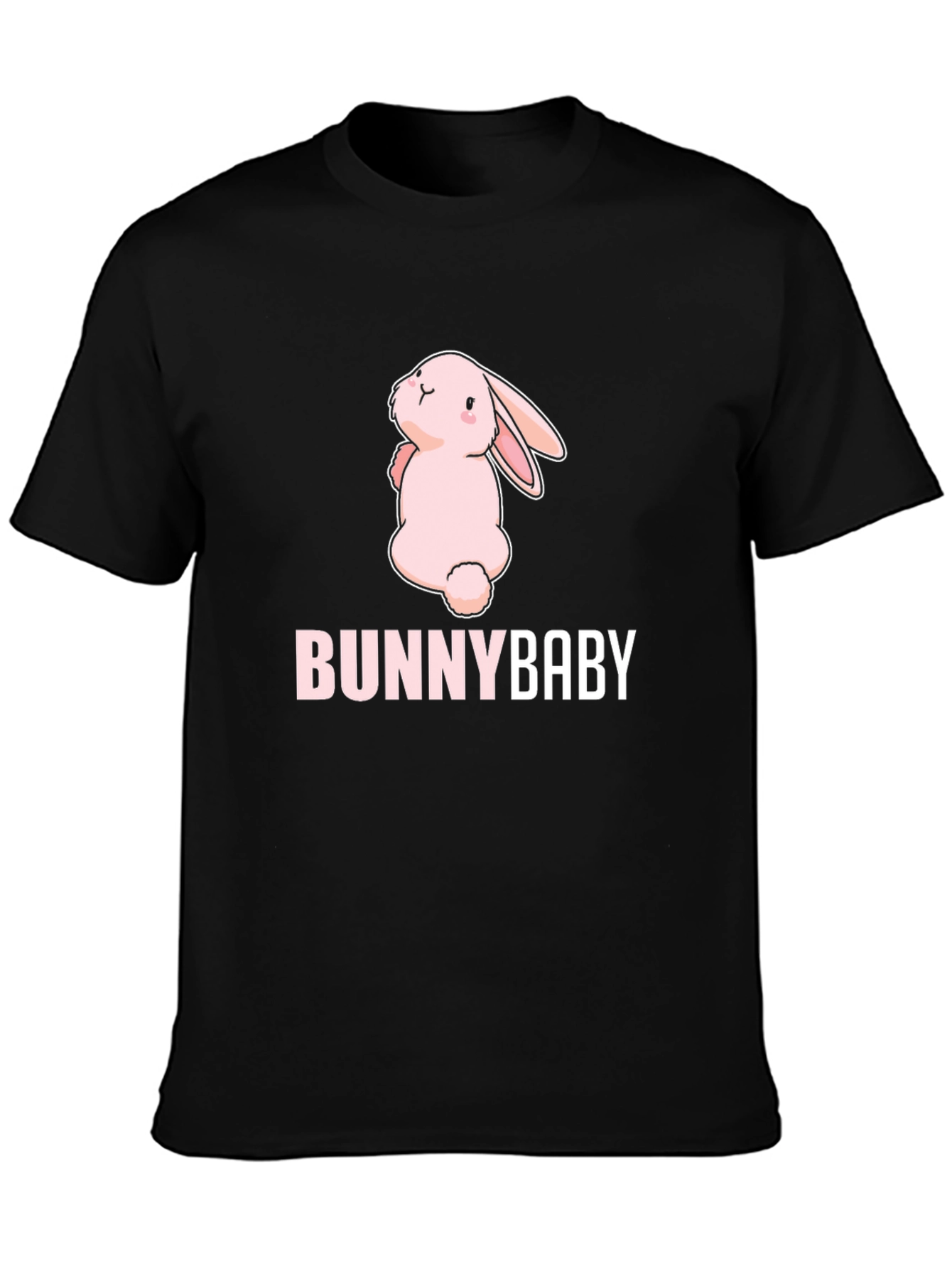 Black Bunny Baby Black T-Shirt view 3