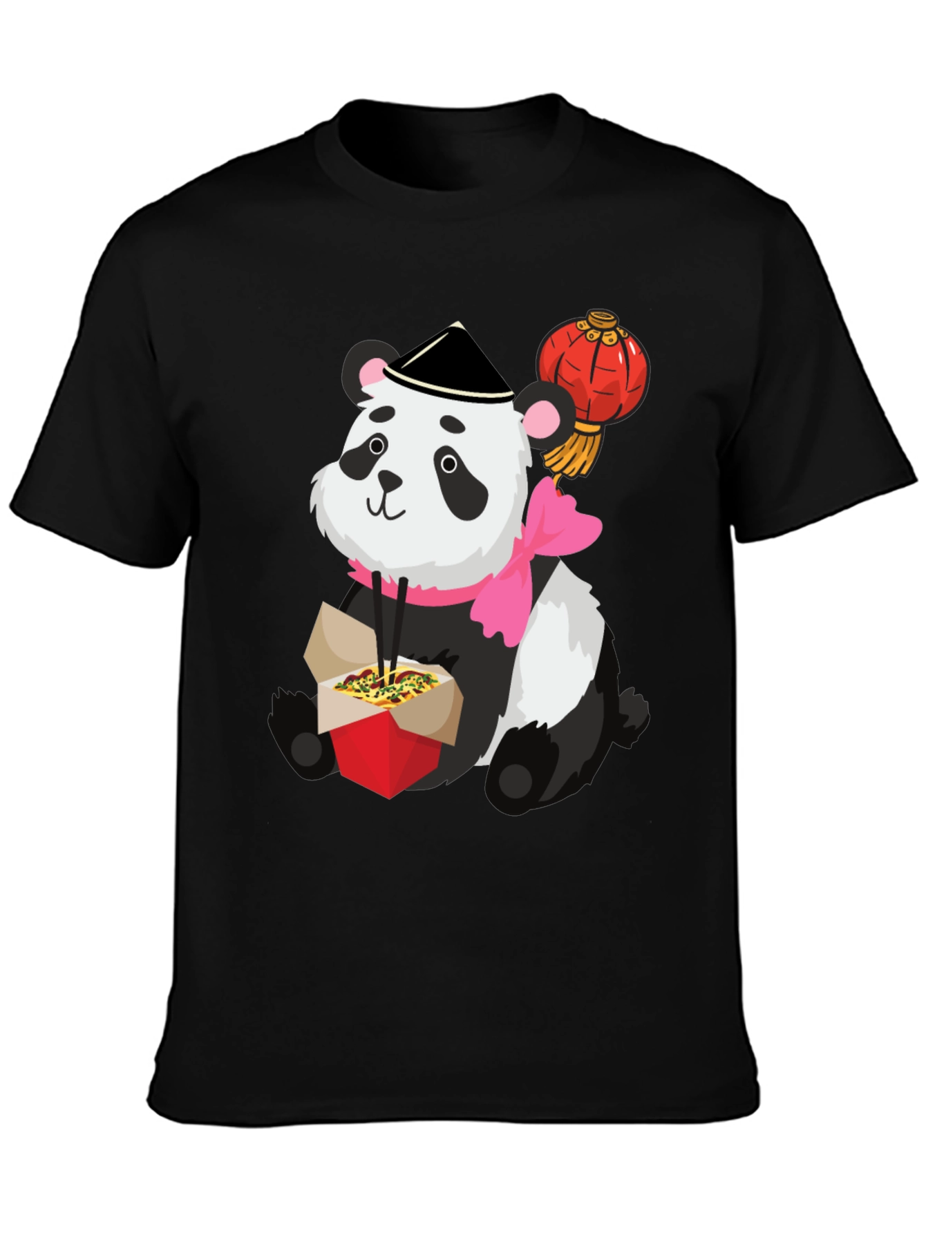 Black Panda Takeout Graphic Tee view 3