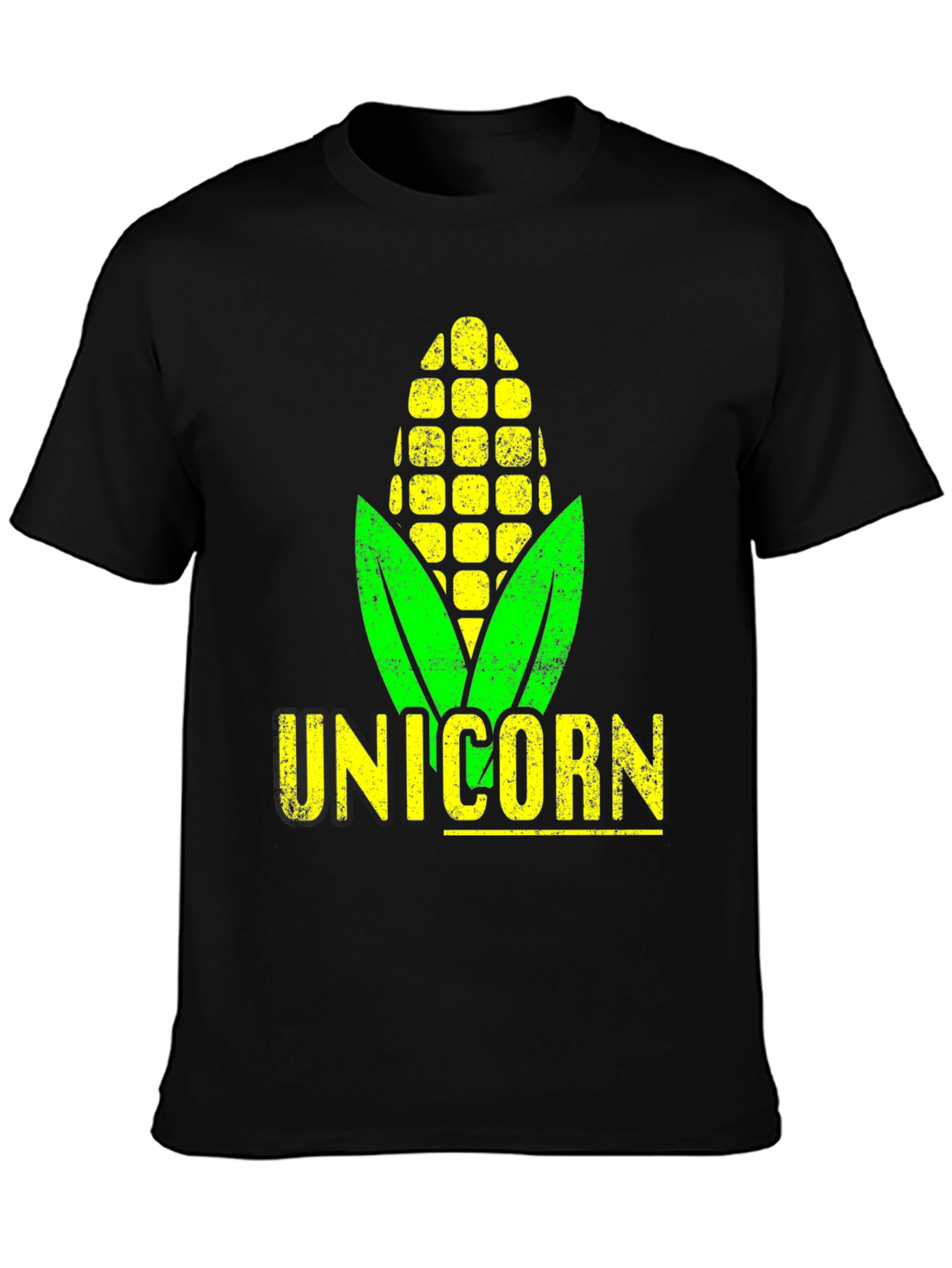 Black Unicorm T-Shirt - Corn Pun Tee view 3