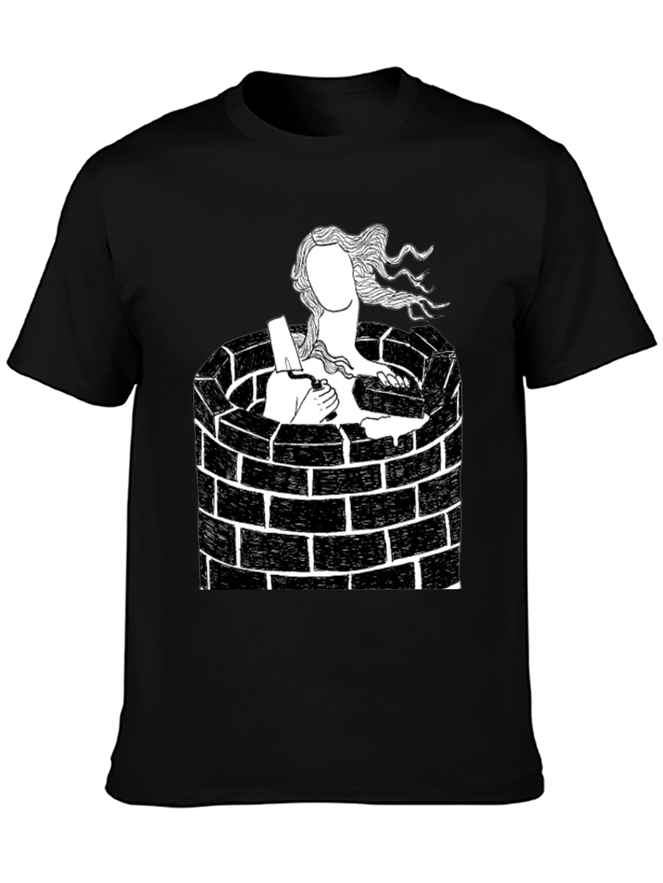 Black Well Maiden Black Graphic Tee view 3