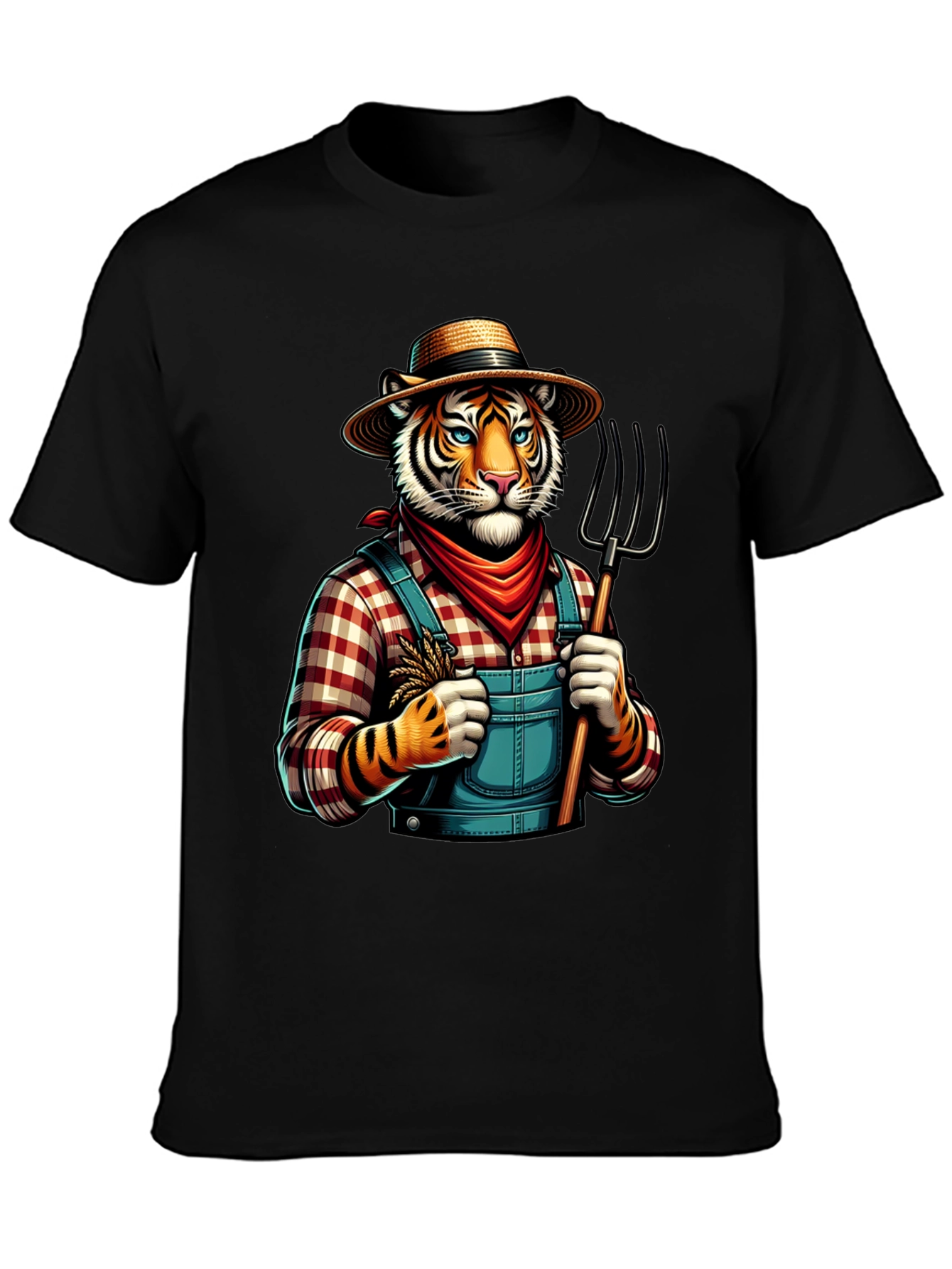 Black Tiger Farmer Graphic Tee view 3