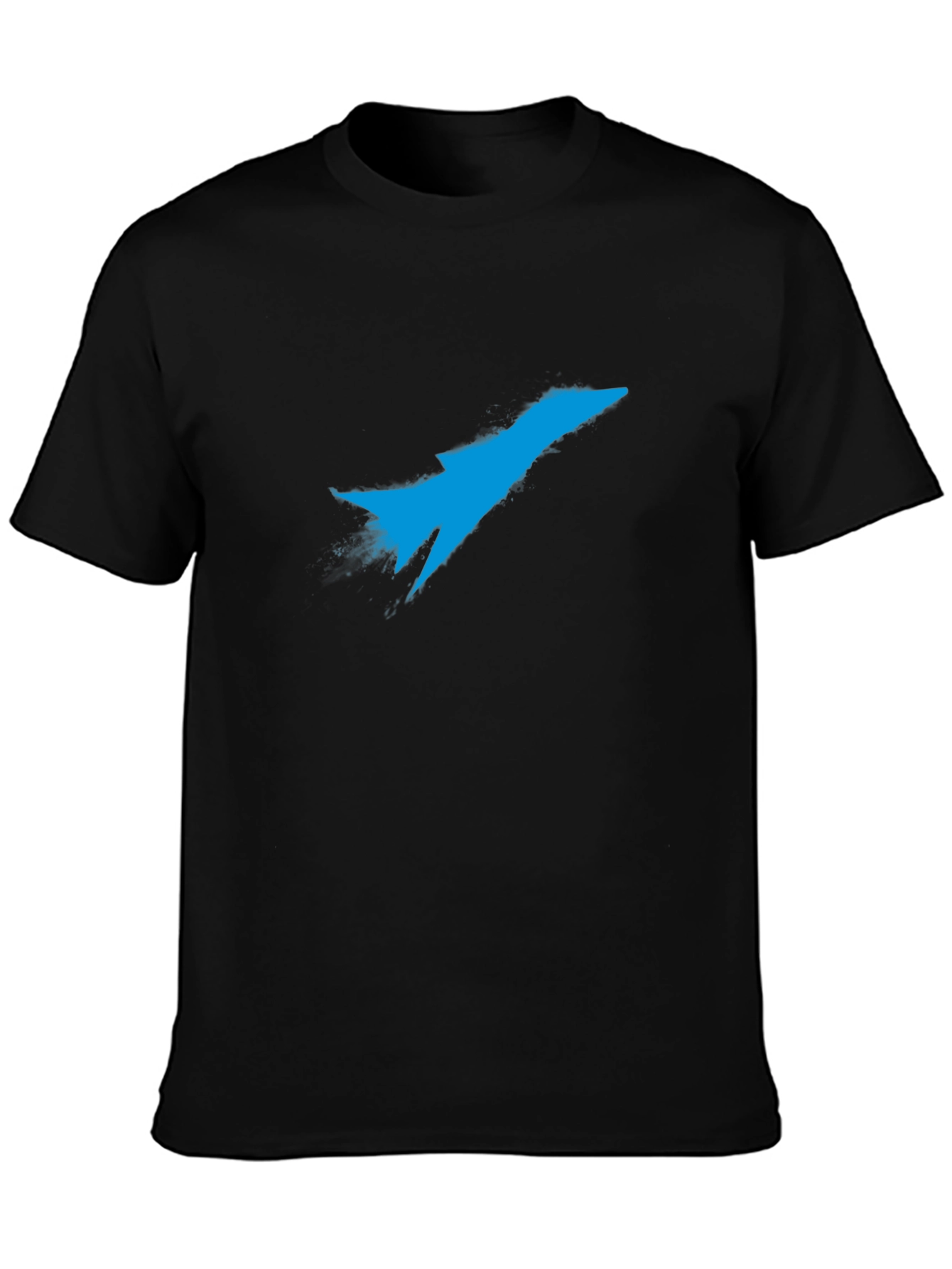 Black Jet Fighter Graphic T-Shirt - Black view 3