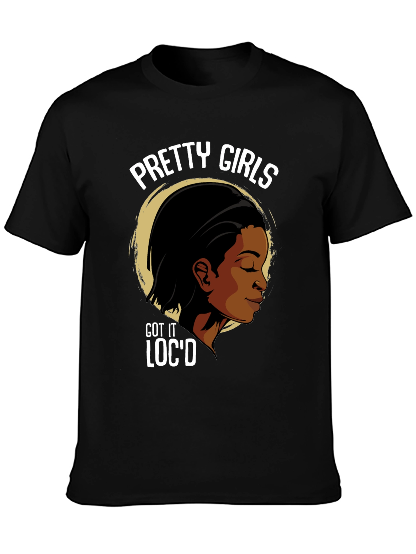 Black Pretty Girls Loc'd T-Shirt - Stylish Graphic Tee view 3