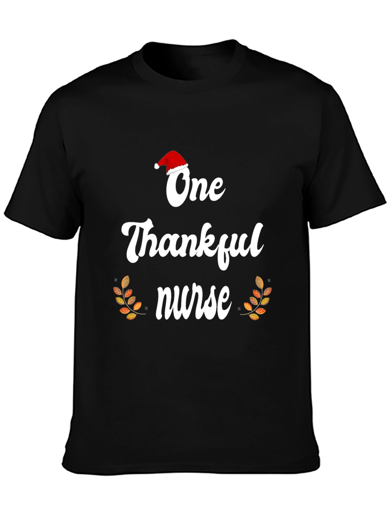 Black One Thankful Nurse T-Shirt view 3