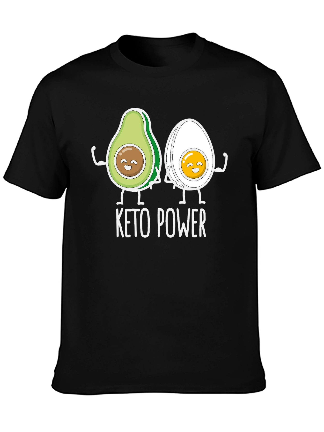 Black Keto Power Graphic T-Shirt view 3