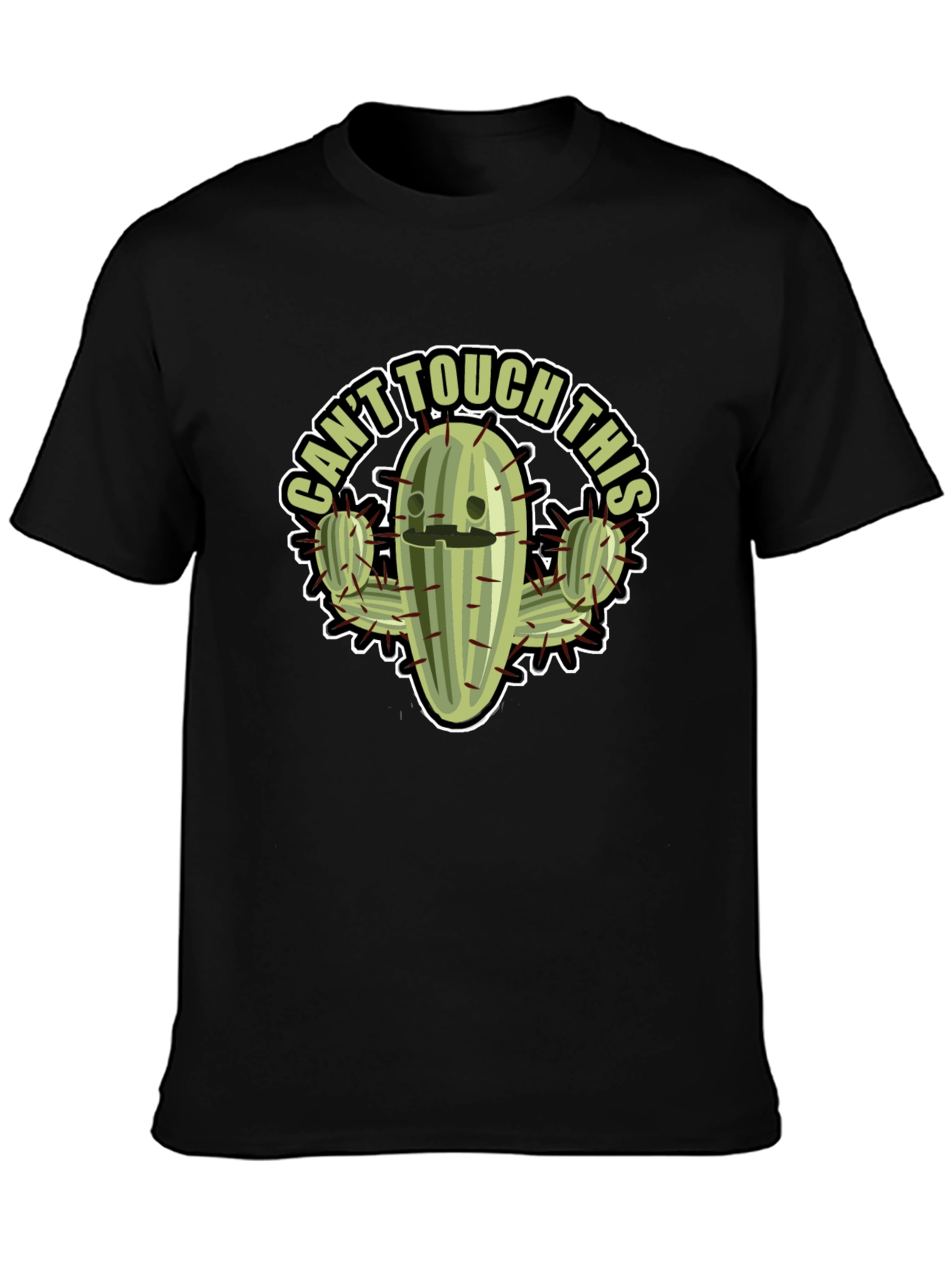 Black Can't Touch This Cactus Graphic Tee view 3