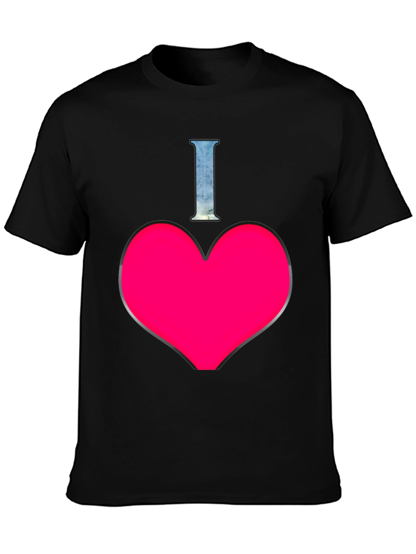 Black I Heart T-Shirt - Stylish Graphic Tee view 3