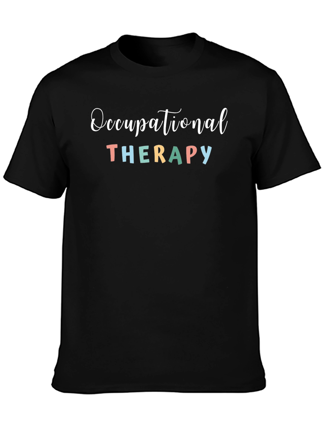 Black Occupational Therapy Graphic T-Shirt view 3