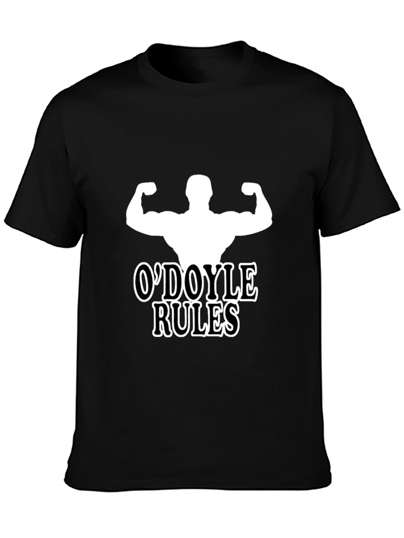 Black O'Doyle Rules Funny Muscle T-Shirt view 3