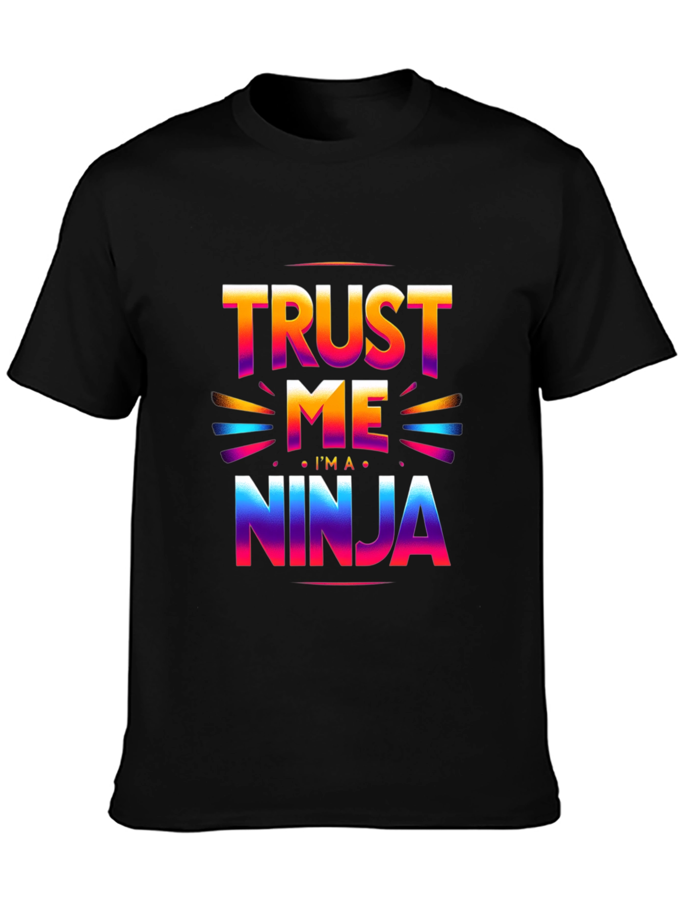 Black Trust Me, I'm a Ninja T-Shirt view 3