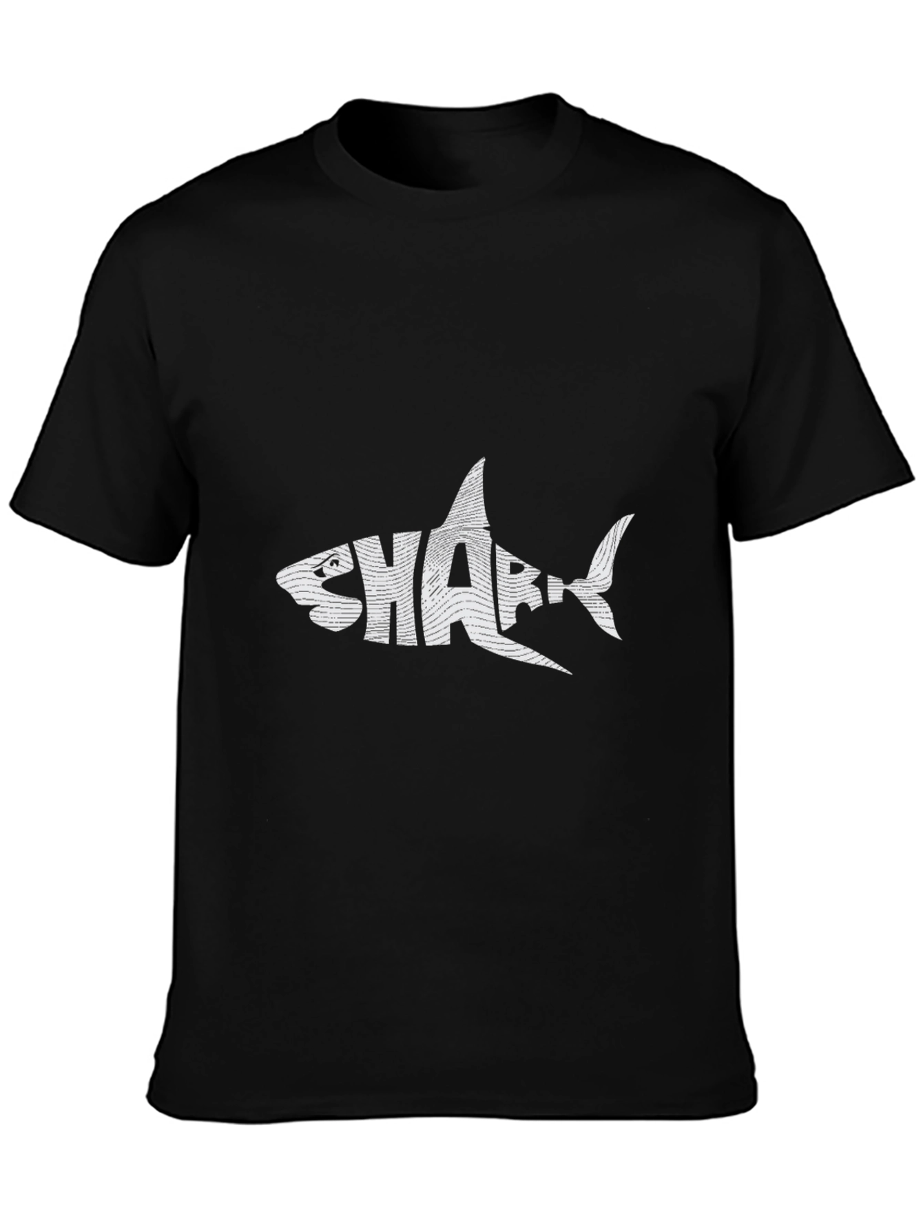 Black Shark Graphic Tee - Stylish Black T-Shirt view 3