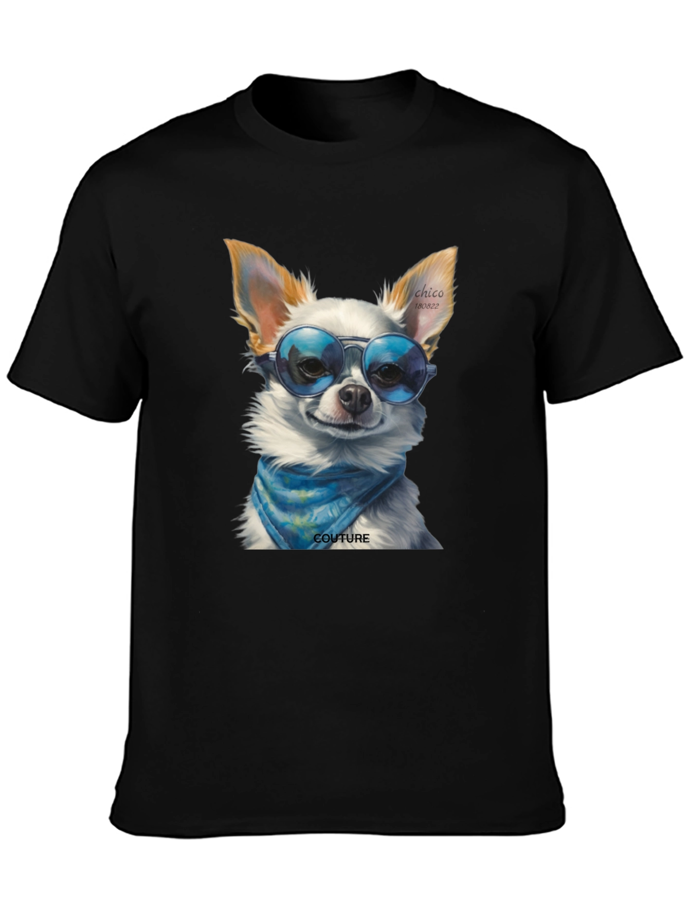 Black Cool Dog Couture Black T-Shirt view 3